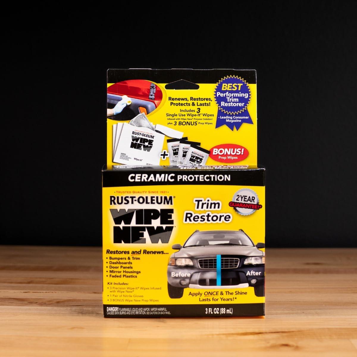 Kit de Acabado Wipe New Rust-Oleum 85 g para Restaurar Plásticos