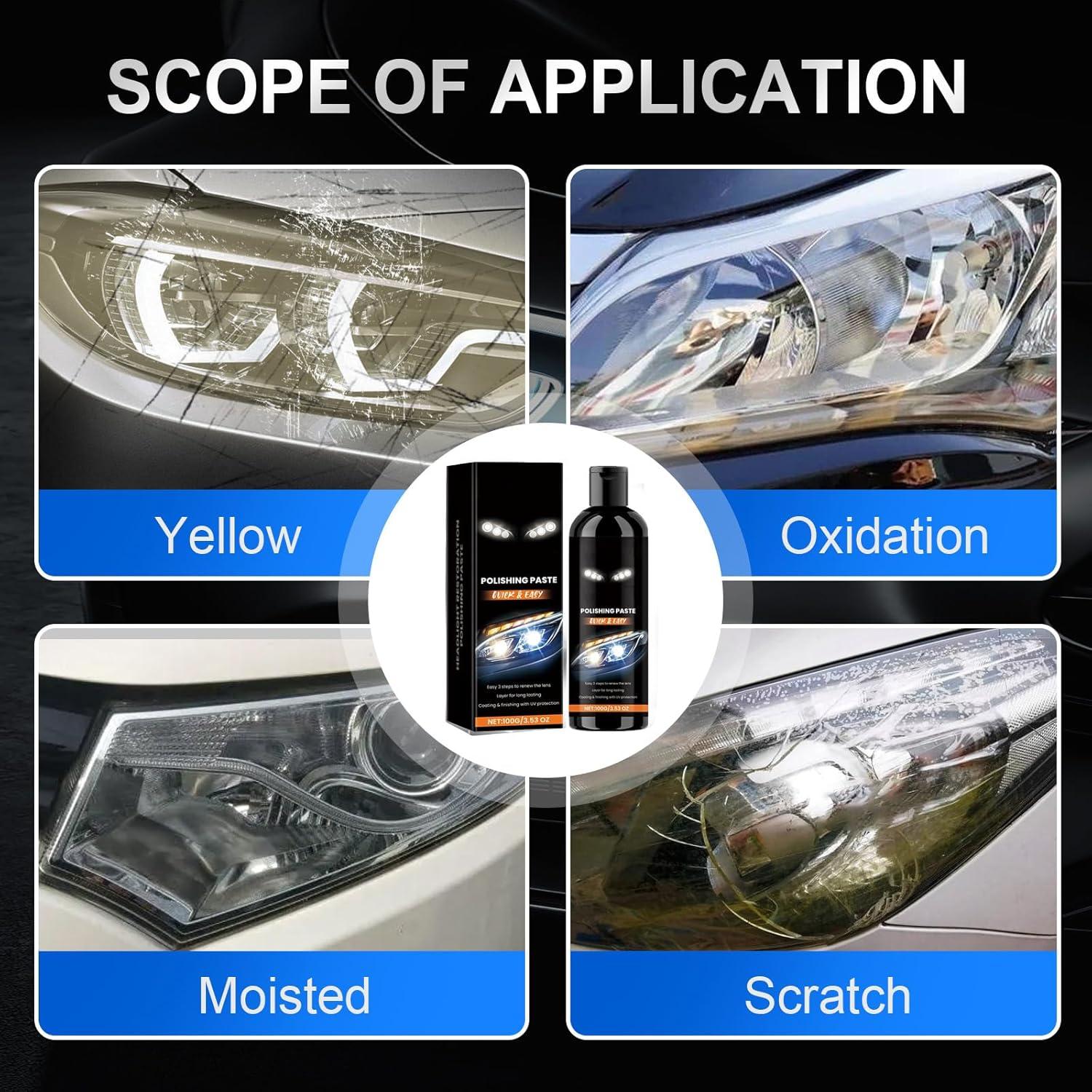 Kit de Restauración de Faros Genérico - 15 Usos, 136g