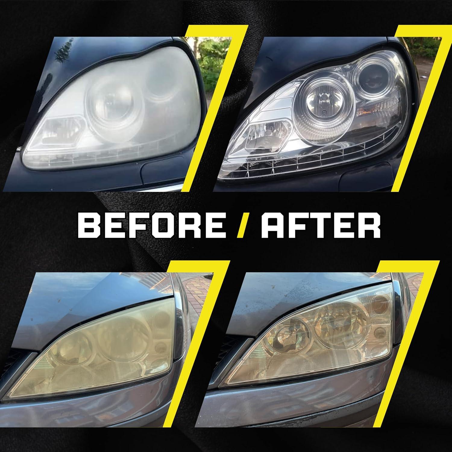 Kit de Restauración de Faros Phantom Clear - 3 Pasos, Sin Herramientas