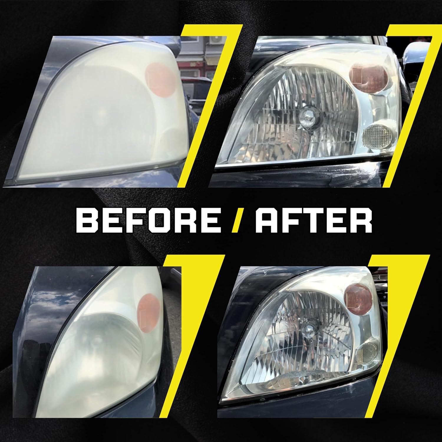 Kit de Restauración de Faros Phantom Clear - 3 Pasos, Sin Herramientas