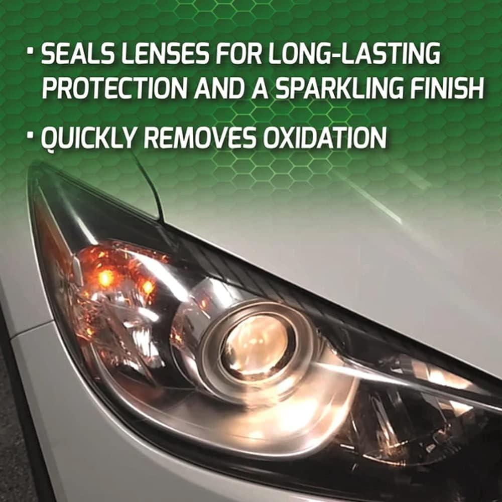 Kit de Restauración de Faros Turtle Wax FG7606, Limpieza y Sellado