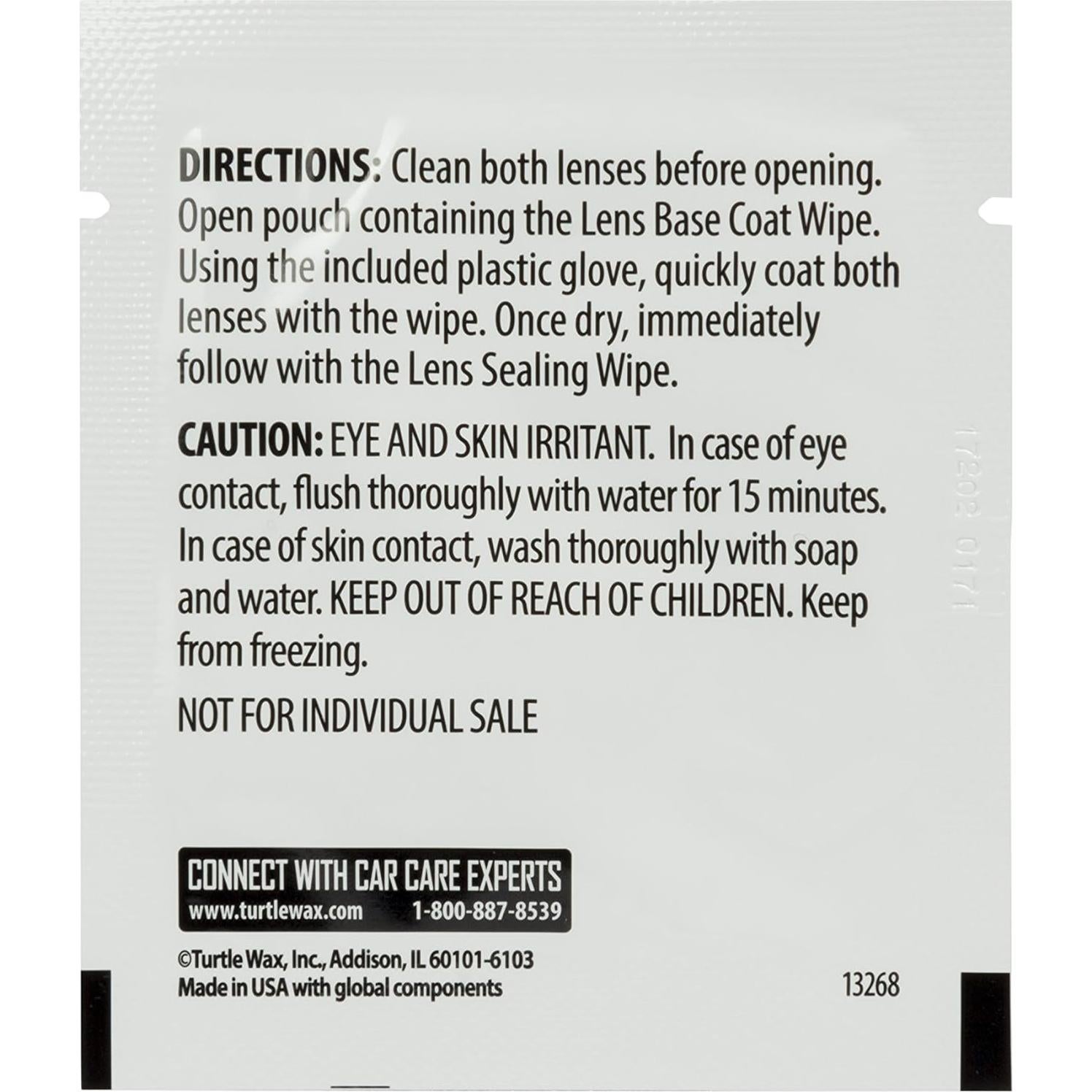 Kit de Restauración de Faros Turtle Wax FG7606, Limpieza y Sellado