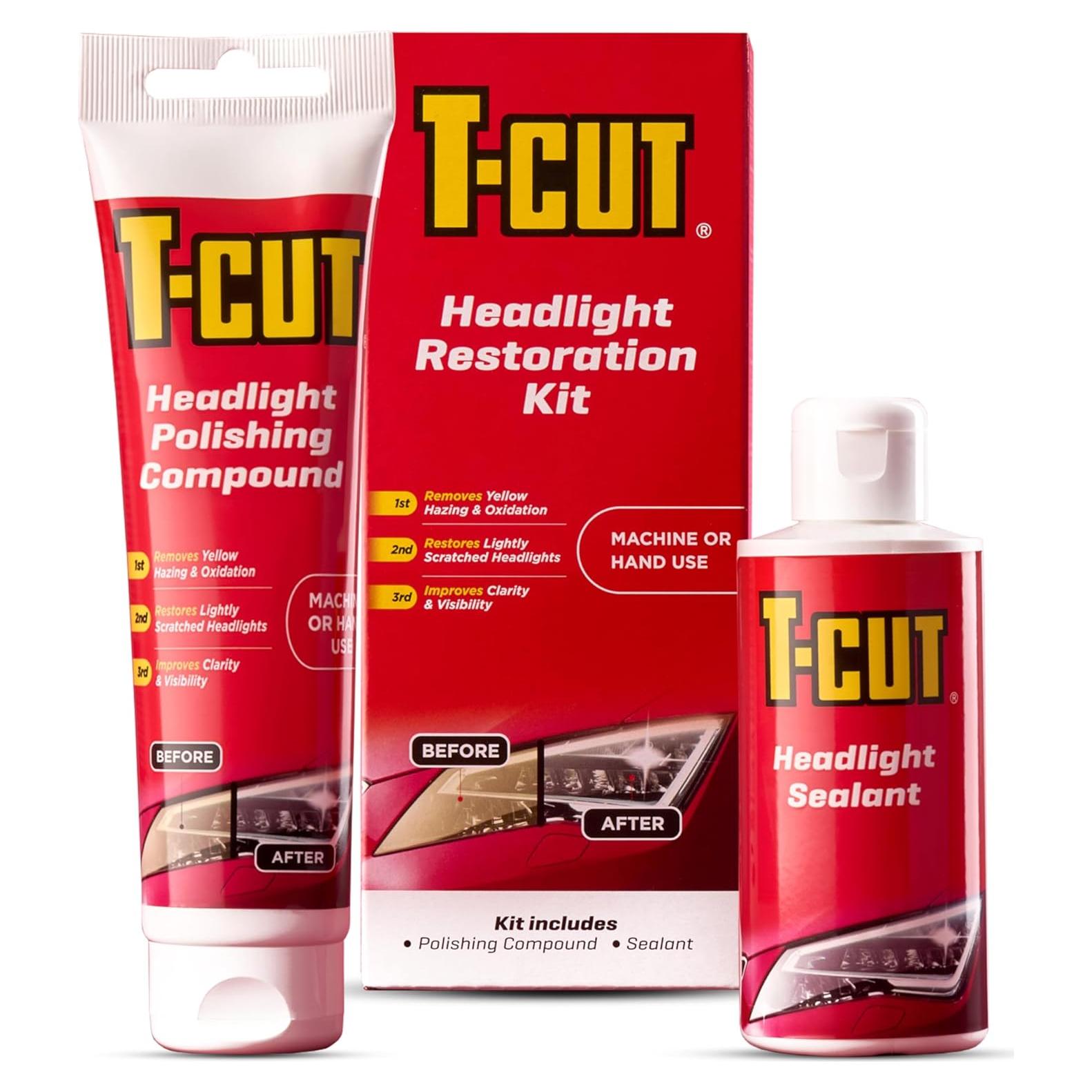 Kit de Restauración de Faros T-Cut - Compuesto y Sellador