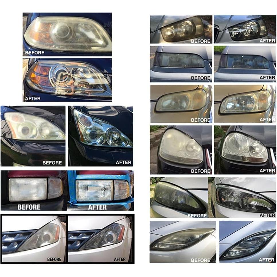 Kit de Restauración de Faros Gliptone - Restaura 4 Faros, Sin Lijado