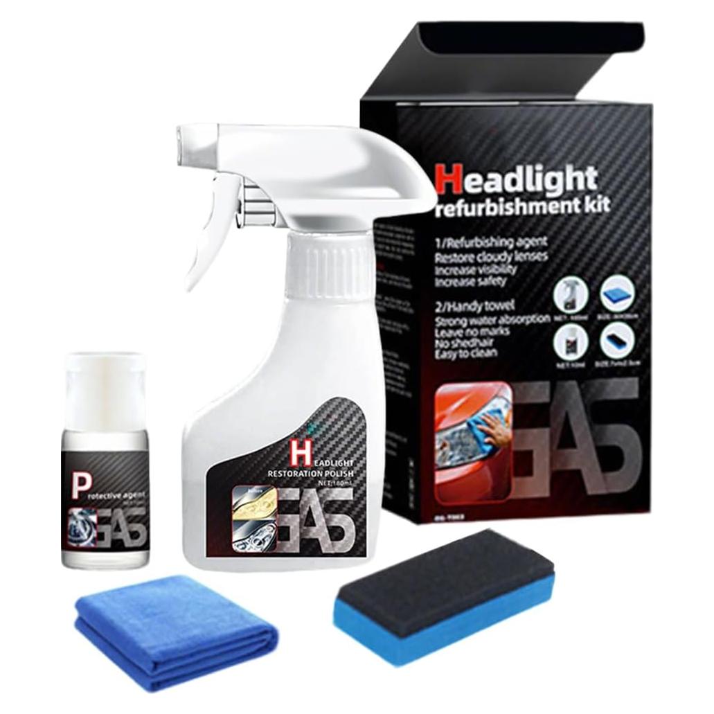 Kit de Restauración de Faros Eadwe 180ml - Limpiador Multifuncional