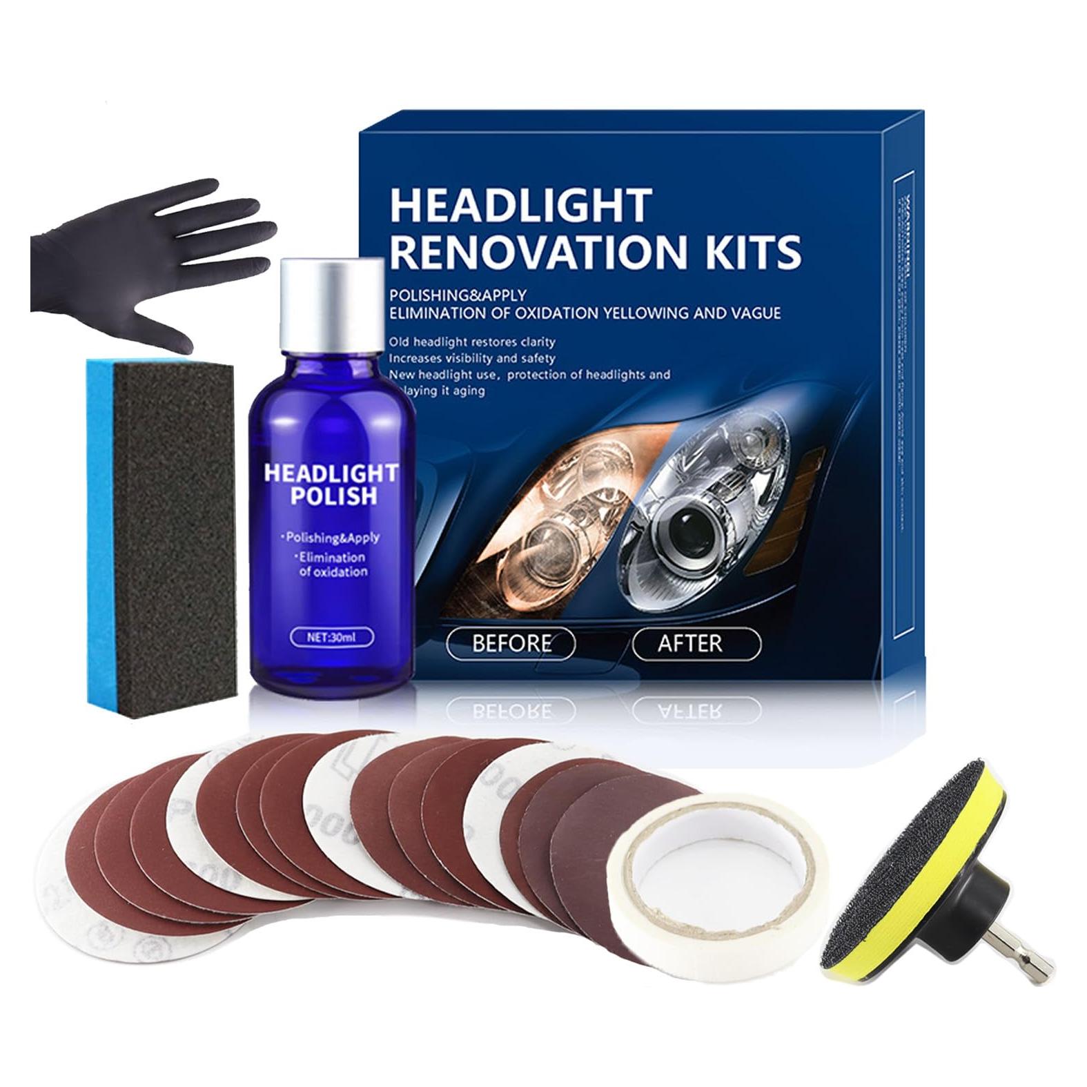 Kit de Restauración de Faros DAPLOMO 3 Pulgadas - 20 Piezas