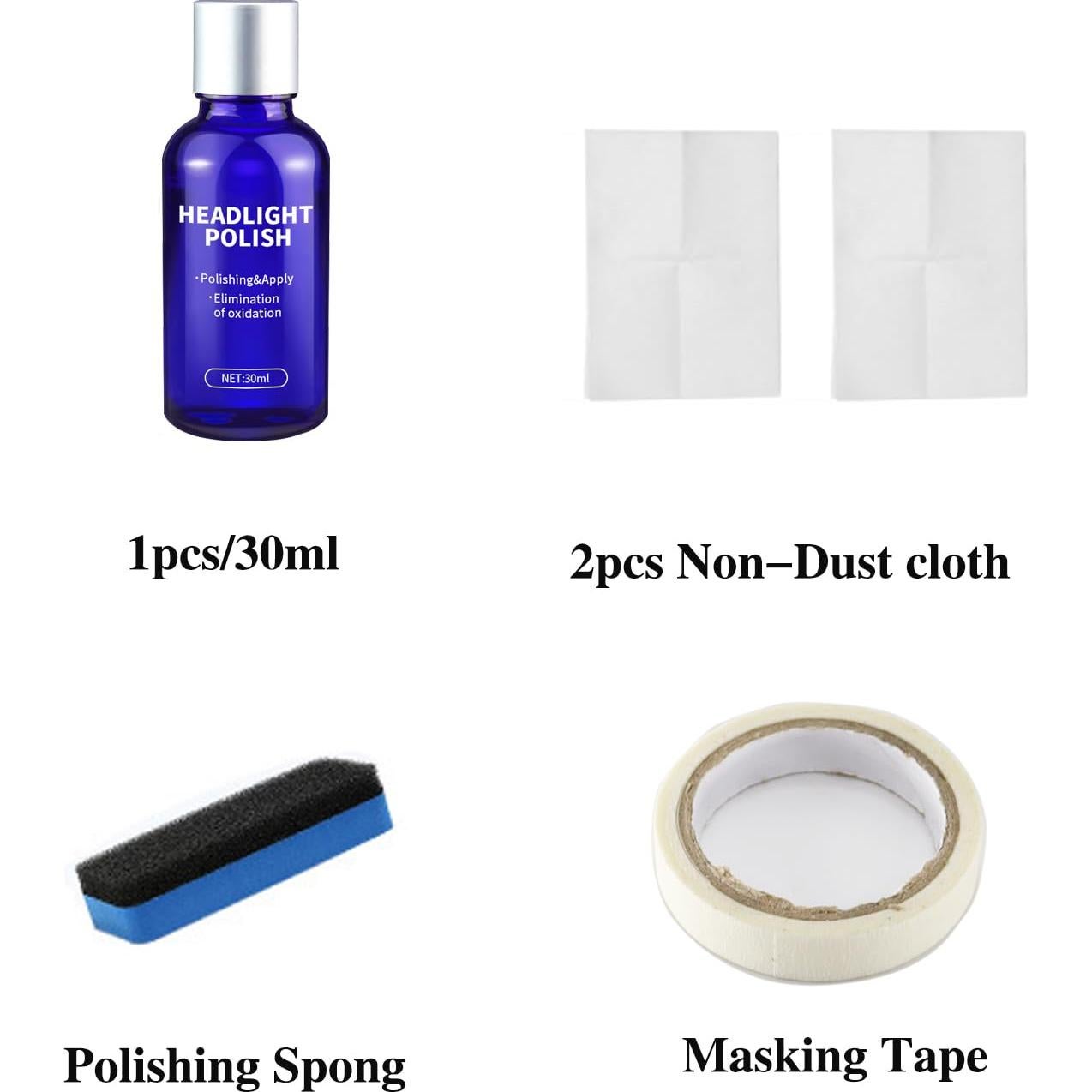 Kit de Restauración de Faros DAPLOMO 3 Pulgadas - 20 Piezas