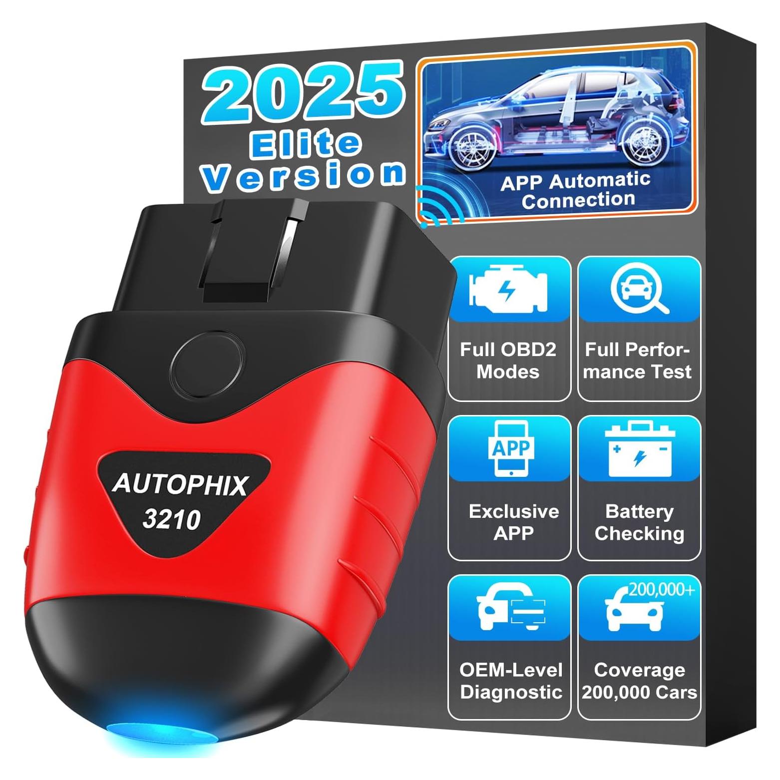Lector de Códigos OBD2 Bluetooth AUTOPHIX 3210 - Diagnóstico Automotriz
