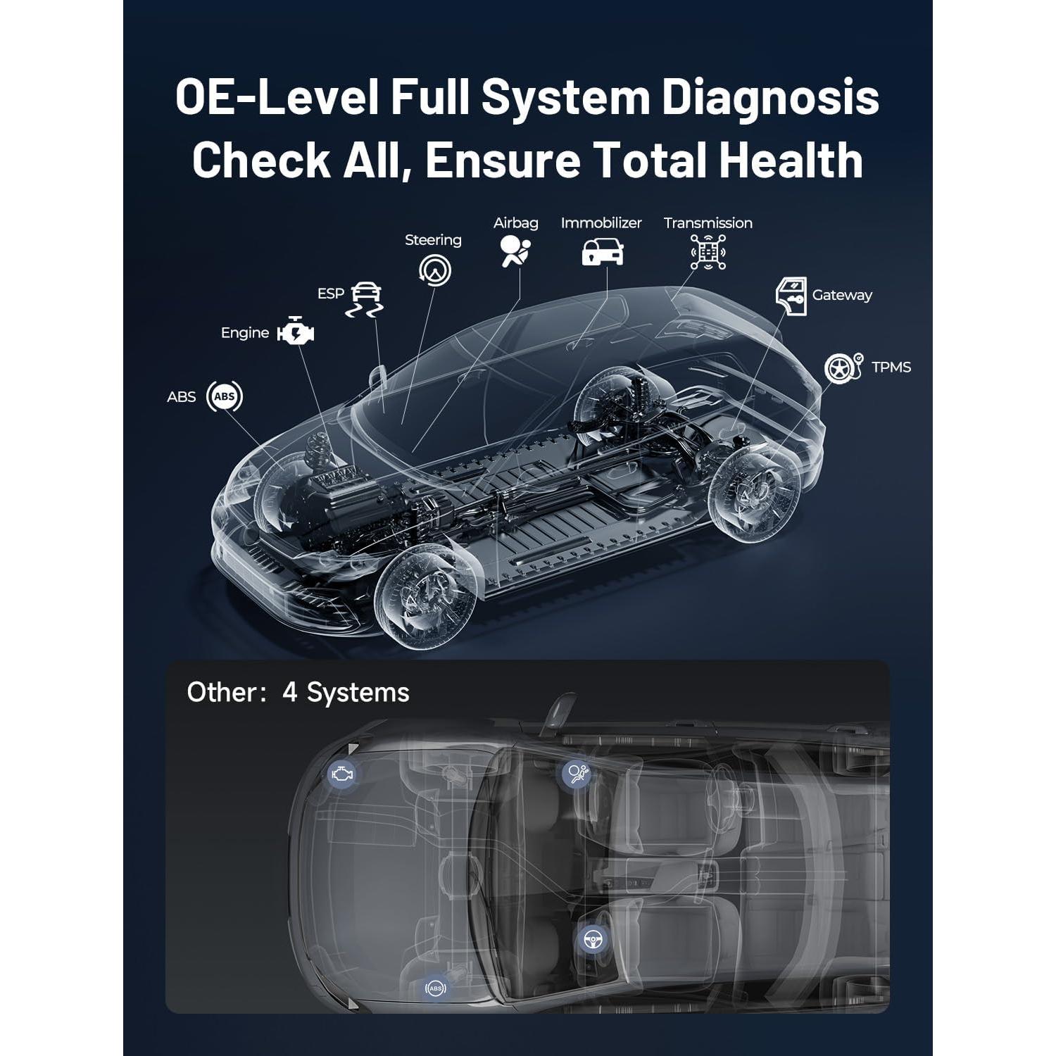 Escáner OBD2 Bluetooth TOPDON TOPSCAN, Diagnóstico Completo