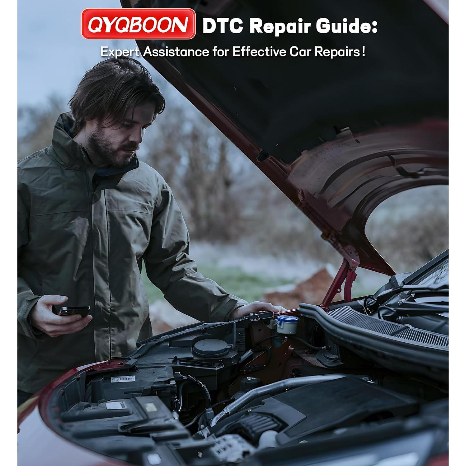 Escáner OBD2 Bluetooth QYQBOON - Diagnóstico Automotriz Inalámbrico