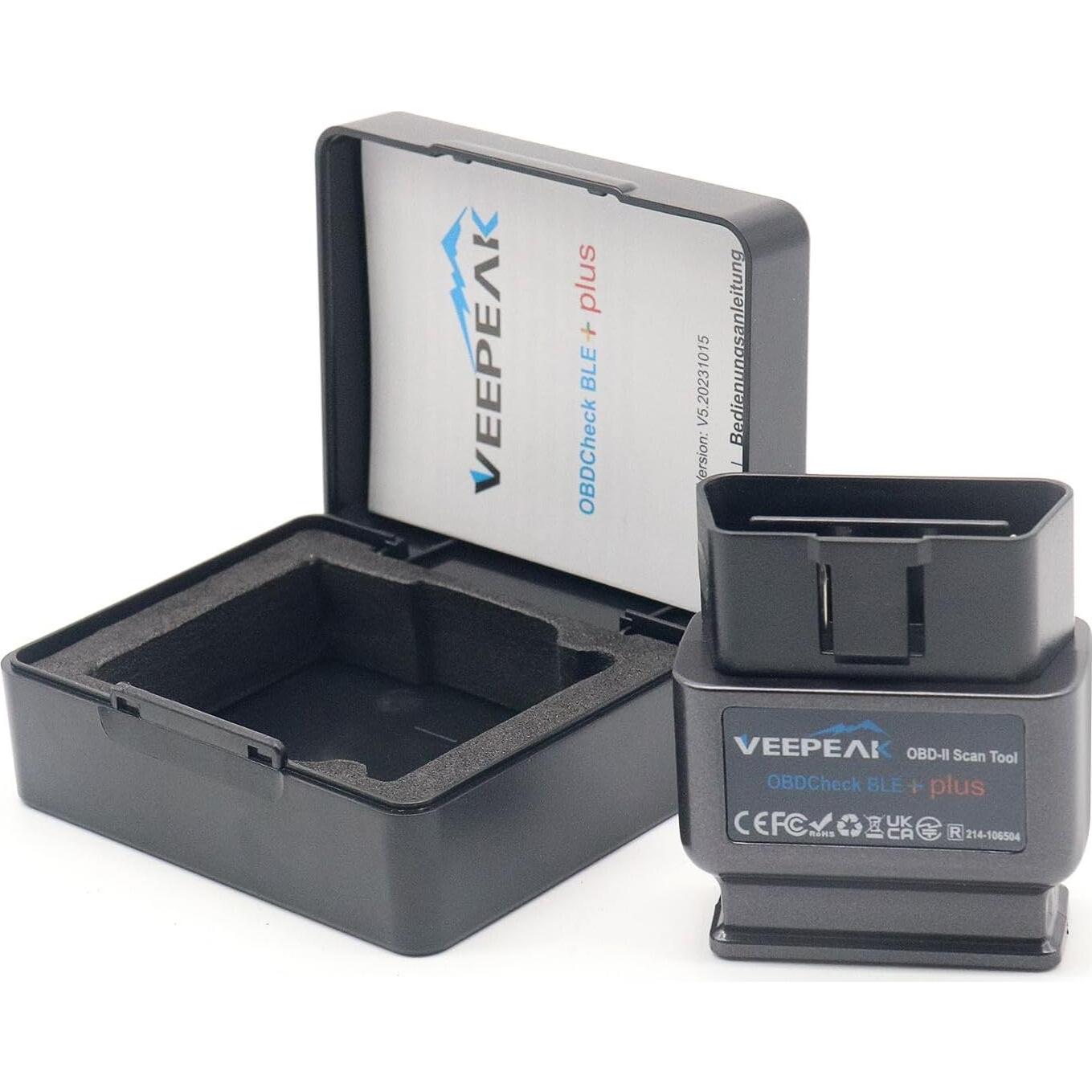 Escáner OBD II Veepeak BLE+ Bluetooth Inalámbrico para iOS/Android