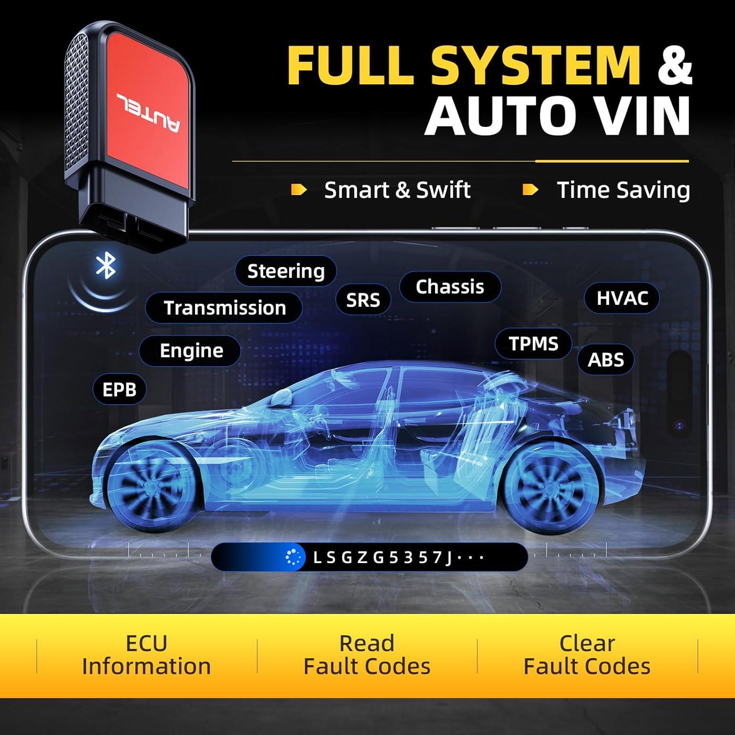 Escáner OBD2 Autel MaxiAP AP2500E Bluetooth, Diagnóstico Completo