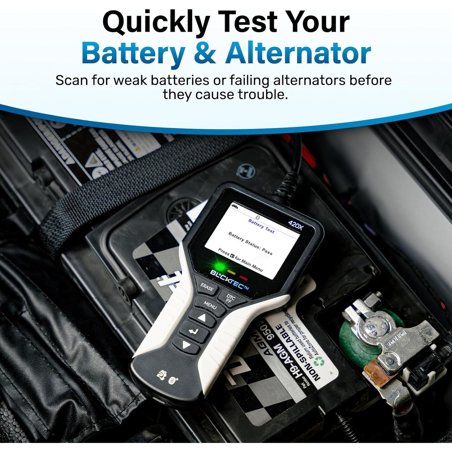 Lector de Códigos OBD2 BLCKTEC 420X con Bluetooth y Pantalla 2.4"