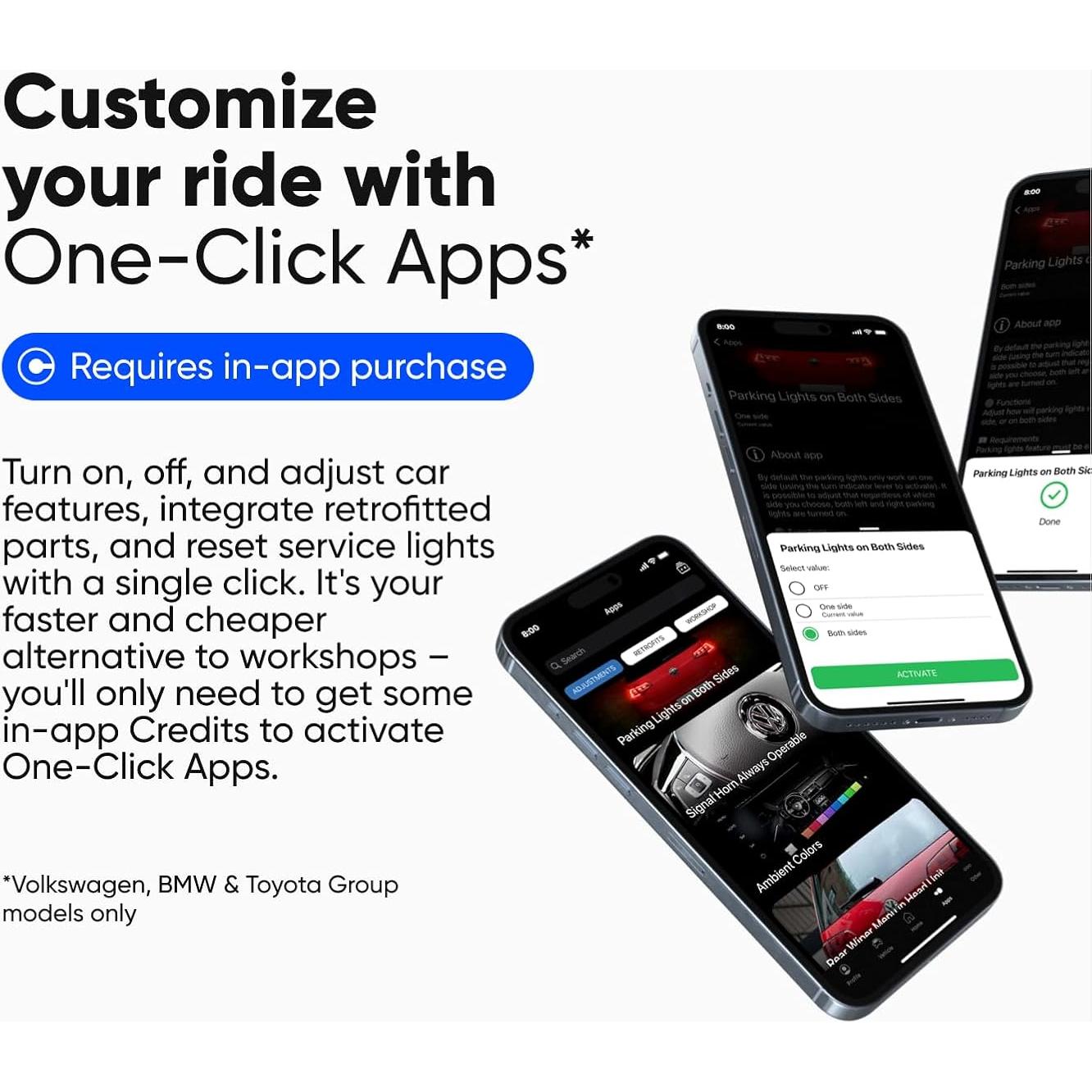 OBDeleven Lector OBD2 Bluetooth Pro para Volkswagen Audi