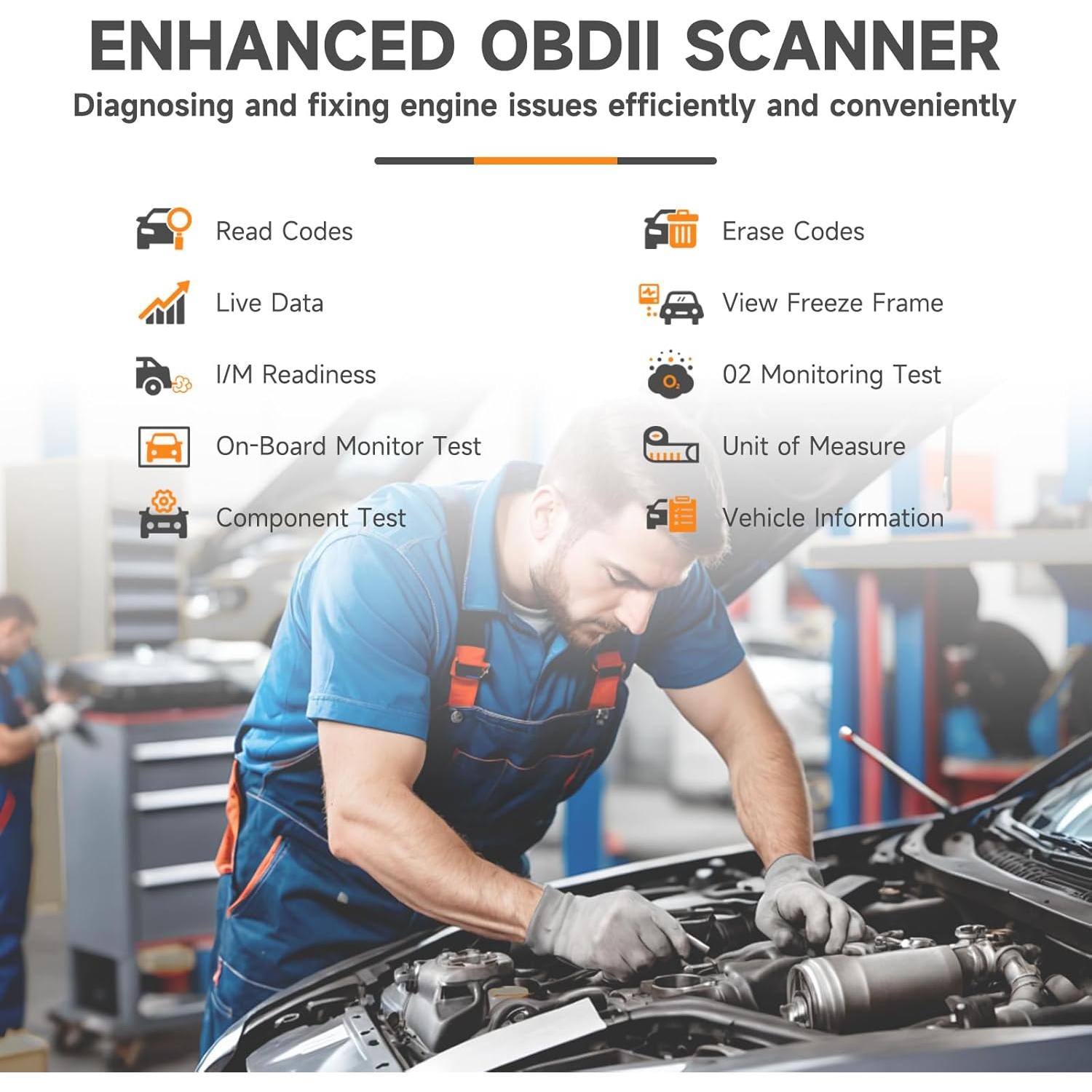 Lector de Códigos OBD2 FOXWELL NT201 - Diagnóstico Automotriz