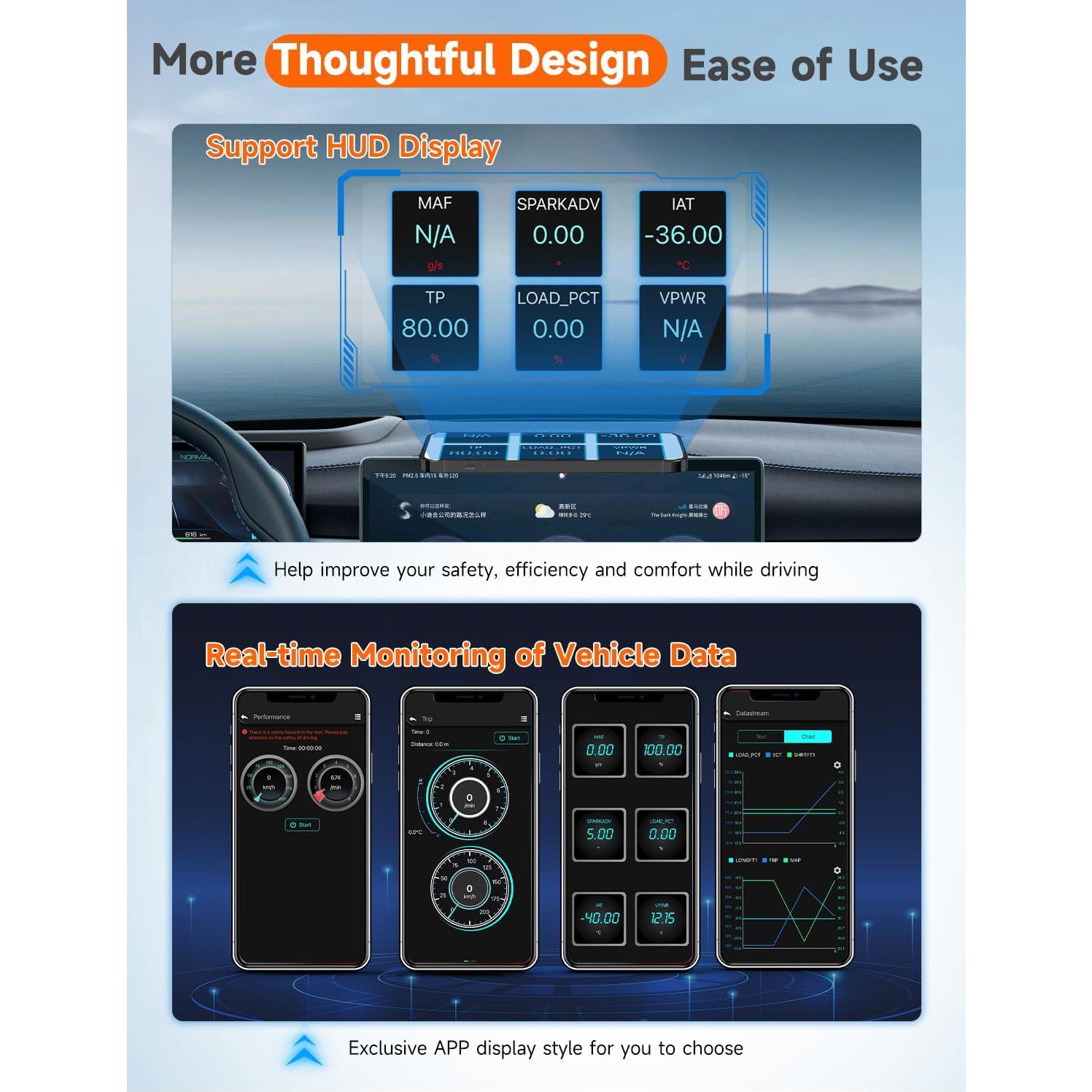 Escáner OBD2 Bluetooth AUTOPHIX 3210 Pro - Diagnóstico ABS, SRS, Motor