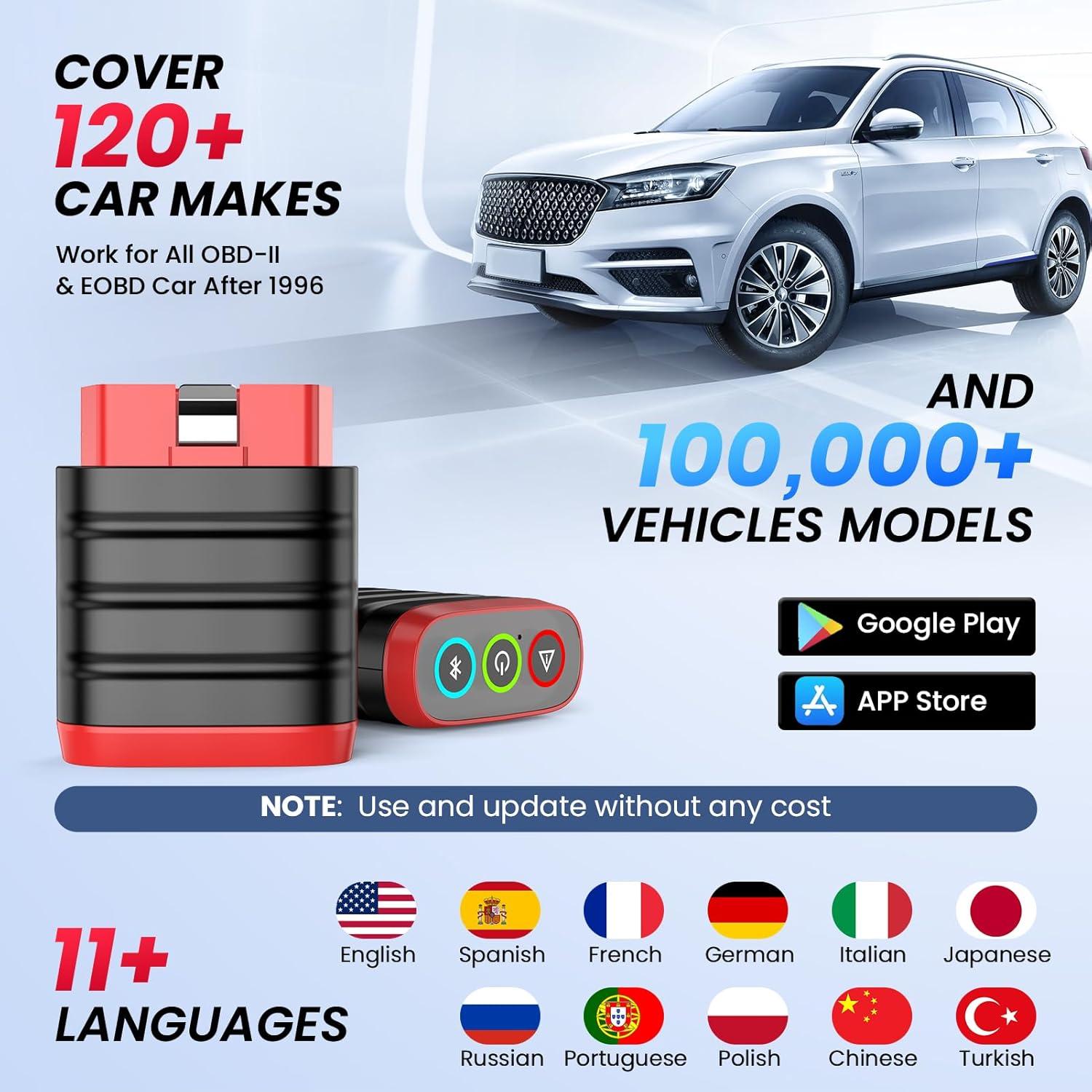 Escáner OBD2 Bluetooth Thinkcar Thinkdiag Mini - Diagnóstico Completo