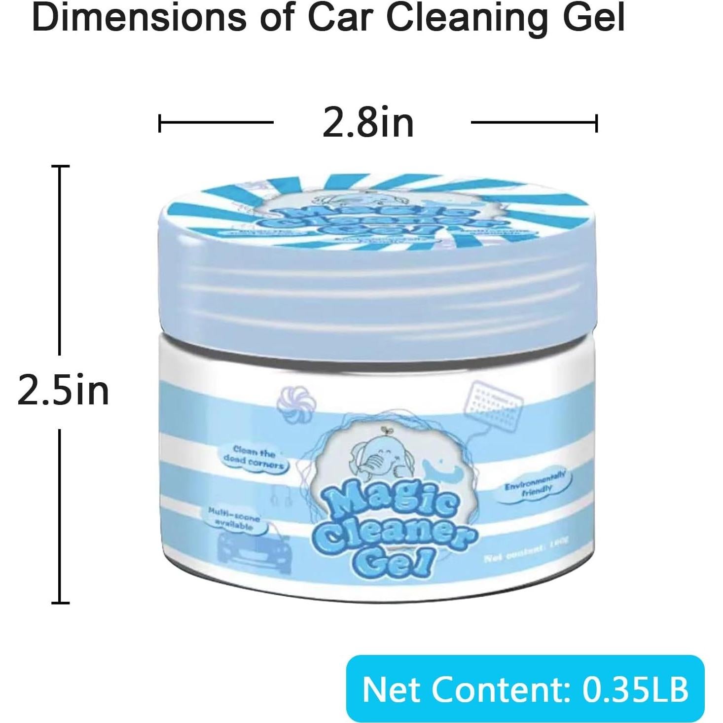 Gel de limpieza de automóviles Yesrock + 4 posavasos 7 cm