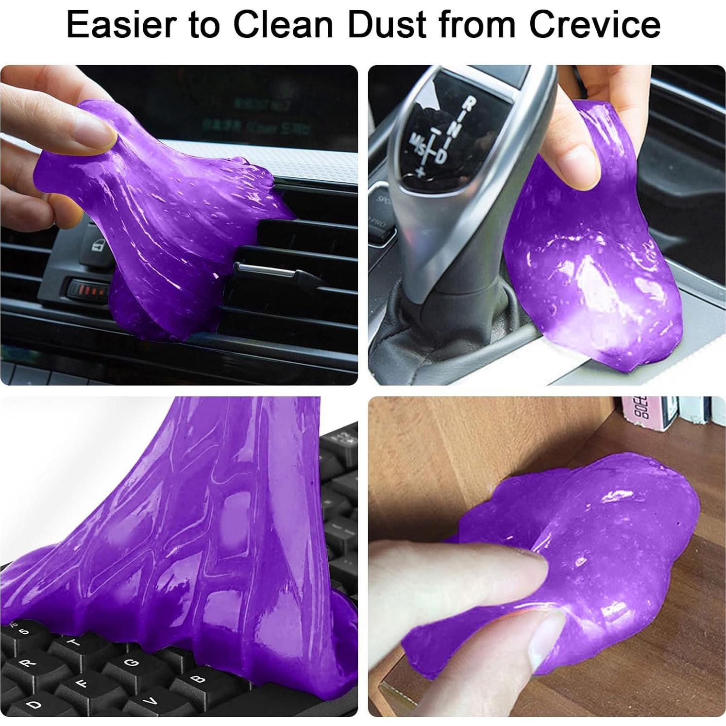 Gel de limpieza de automóviles Yesrock + 4 posavasos 7 cm