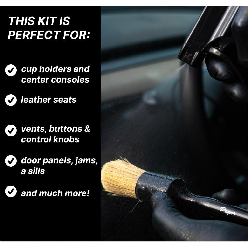Kit de Limpieza de Interiores de Automóviles PROPER DETAILING CO.