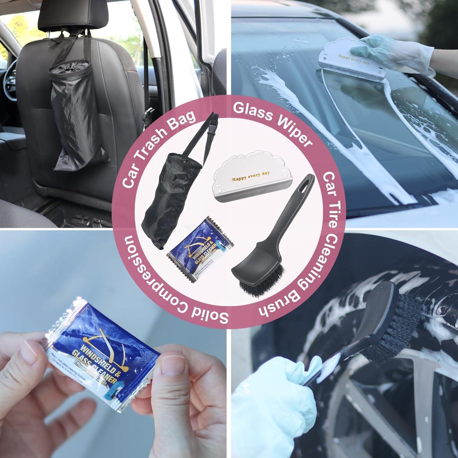 Kit de limpieza de automóviles 24 piezas LoyaGour - Interior y exterior