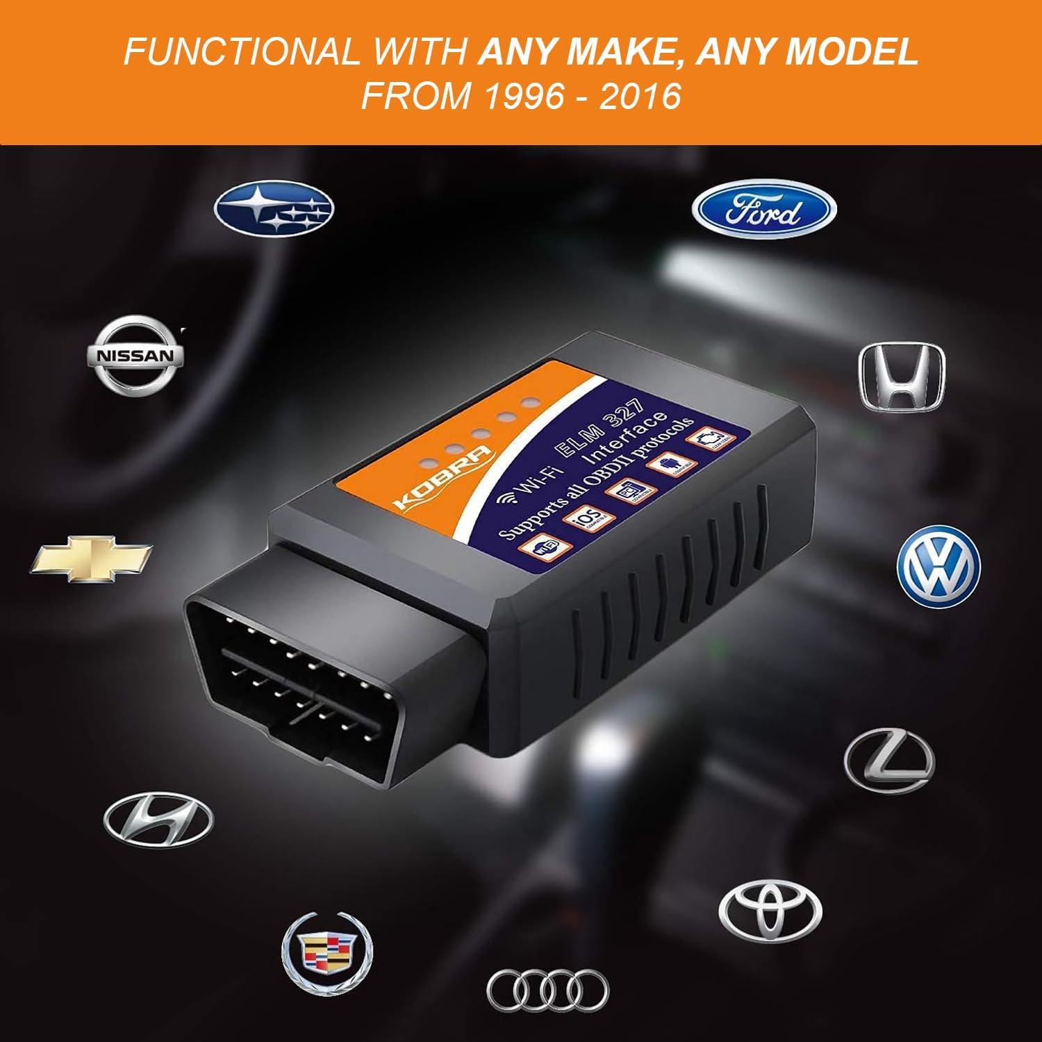 Escáner OBD2 KOBRA WiFi - Lector de Códigos Automotriz 1996-2016