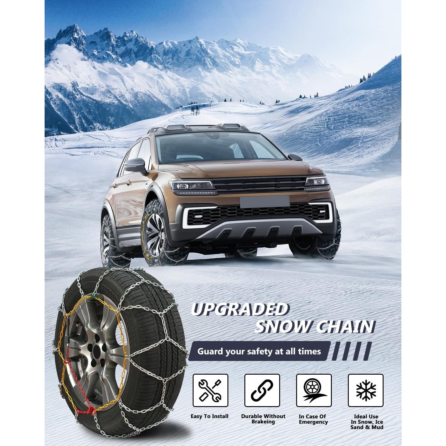 Cadenas de Nieve SCITOO KN140 para Neumáticos 15-20" - Juego de 2