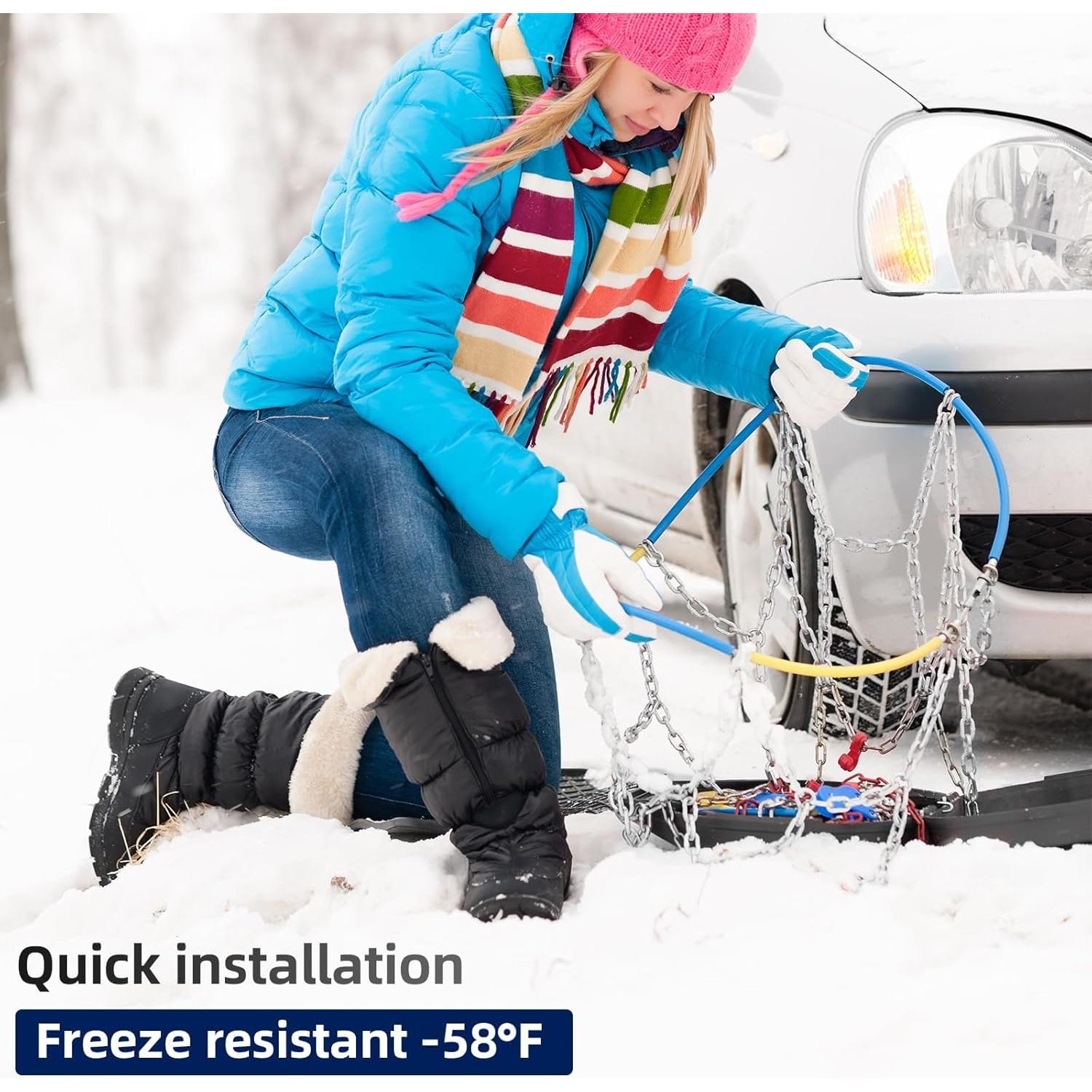 Cadenas de Nieve OPSOOPI HKN120 12mm para Autos y SUVs