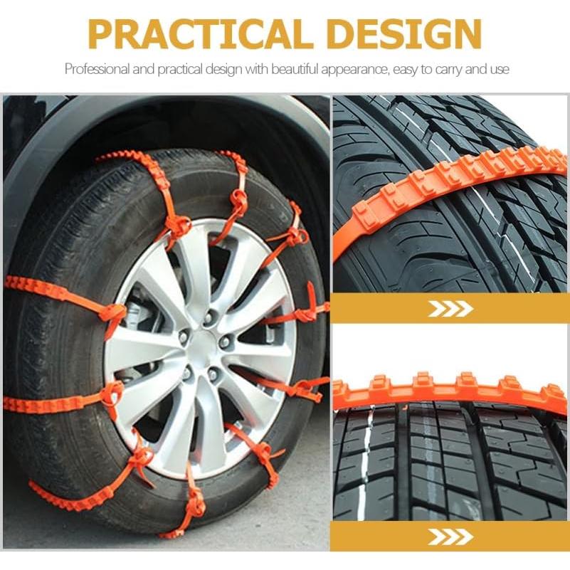 Cadenas de Nieve para Neumáticos Gatuida 20 Pcs Antideslizantes