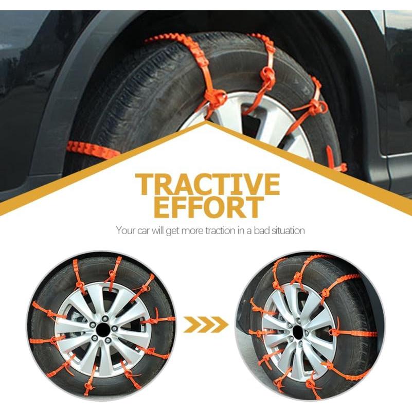 Cadenas de Nieve para Neumáticos Gatuida 20 Pcs Antideslizantes