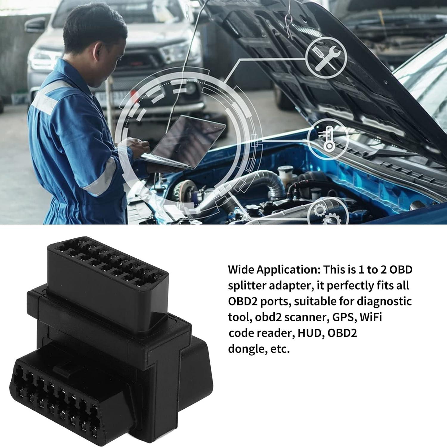Adaptador OBD2 Divisor 16 Pines Macho a 2 Hembras Locadence