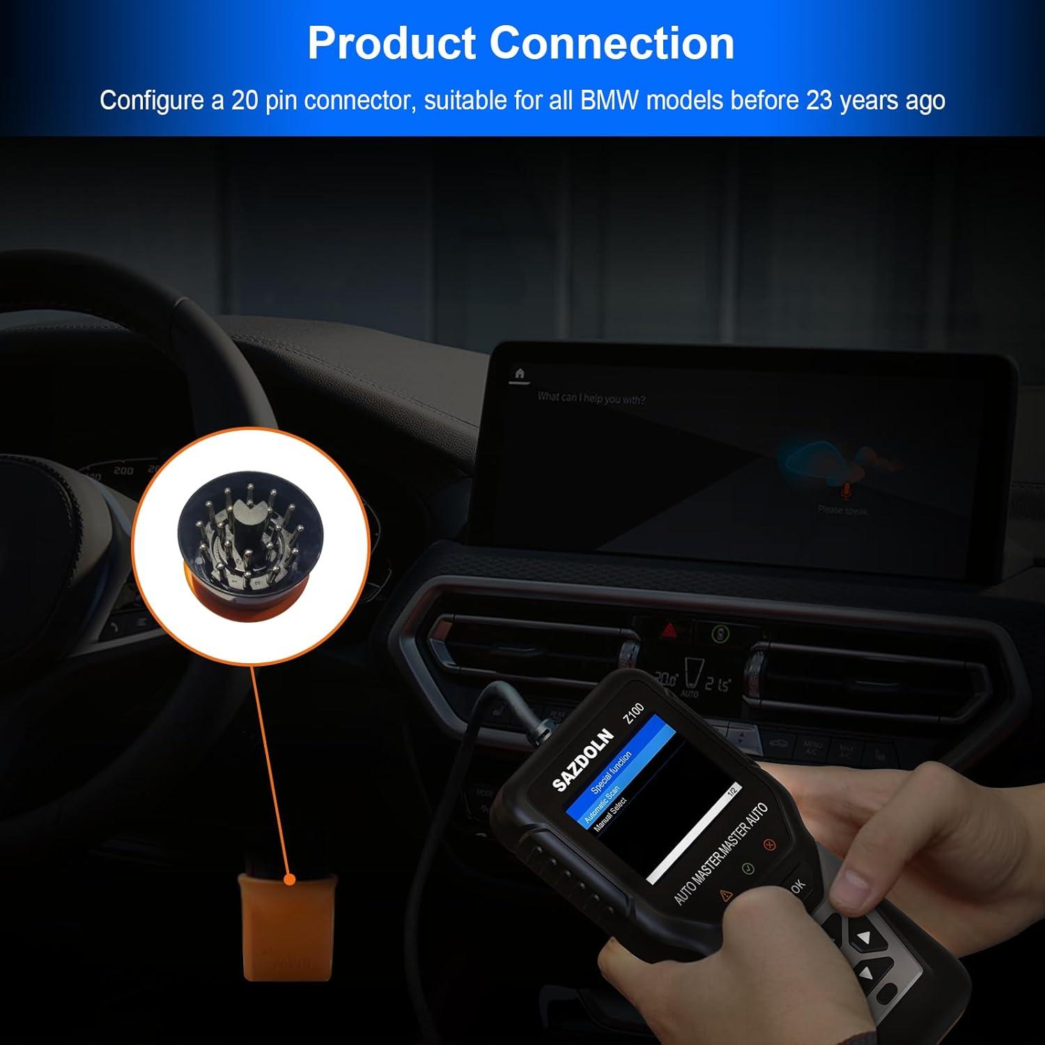 Escáner OBD2 SAZDOLN Z100 para BMW y Mini - Diagnóstico Completo