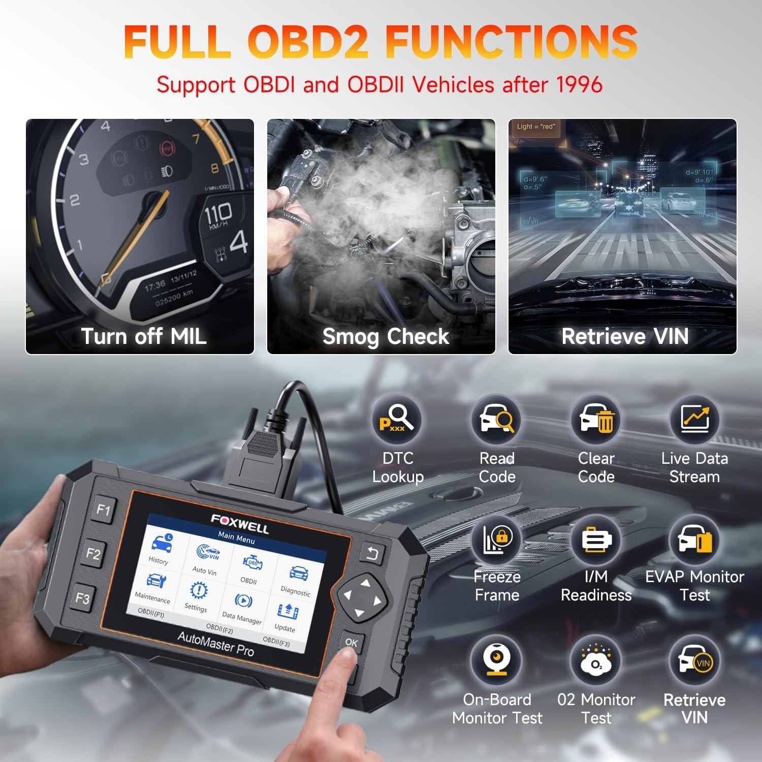 Escáner OBD2 FOXWELL NT624 Elite - Diagnóstico Completo