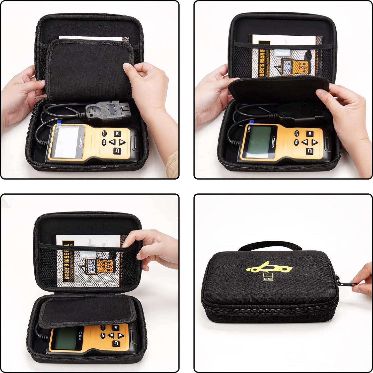 Funda de Almacenamiento Dura MGZNMTY para Escáner OBD2