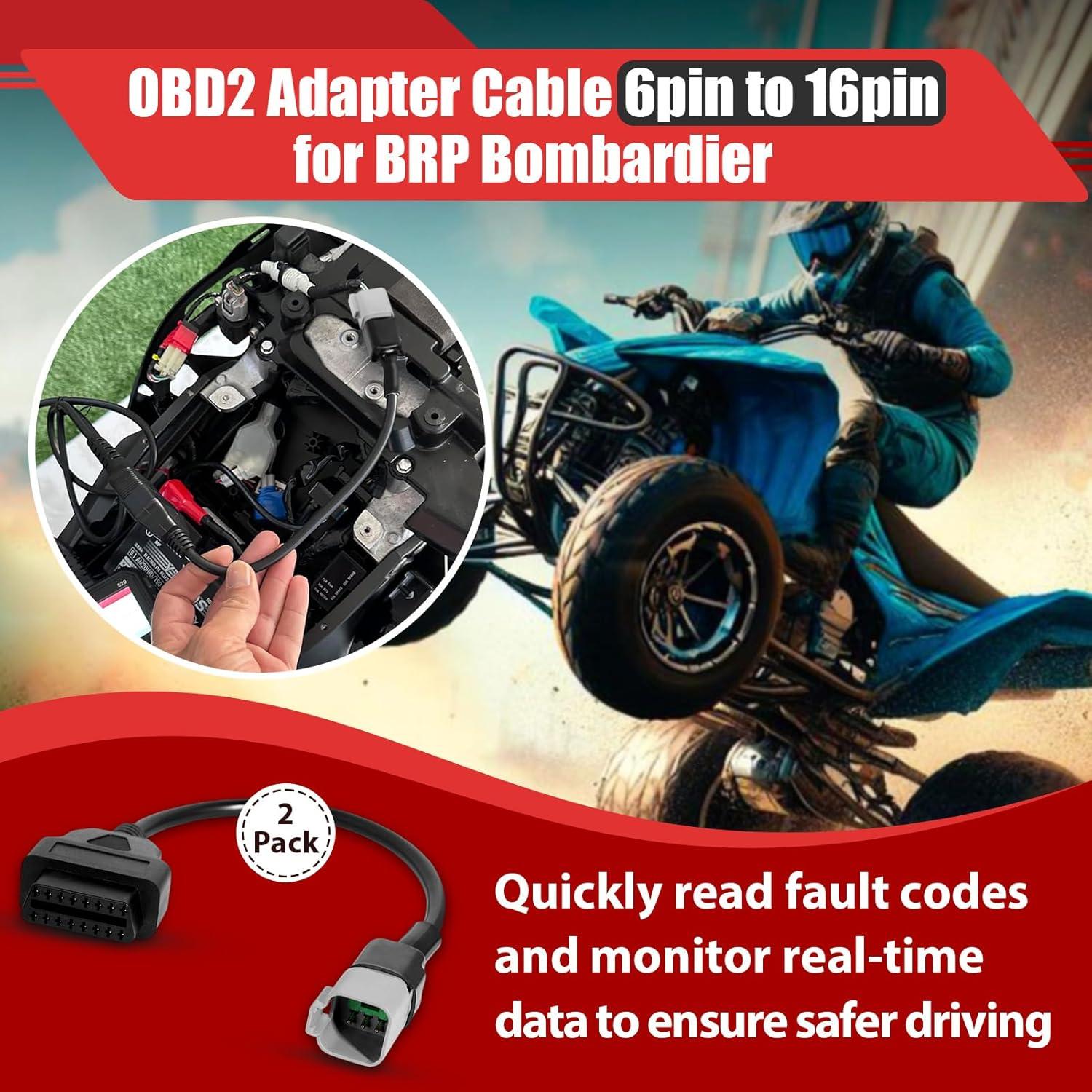 Adaptador OBD2 6pin a 16pin StreytoTek para Bombardier