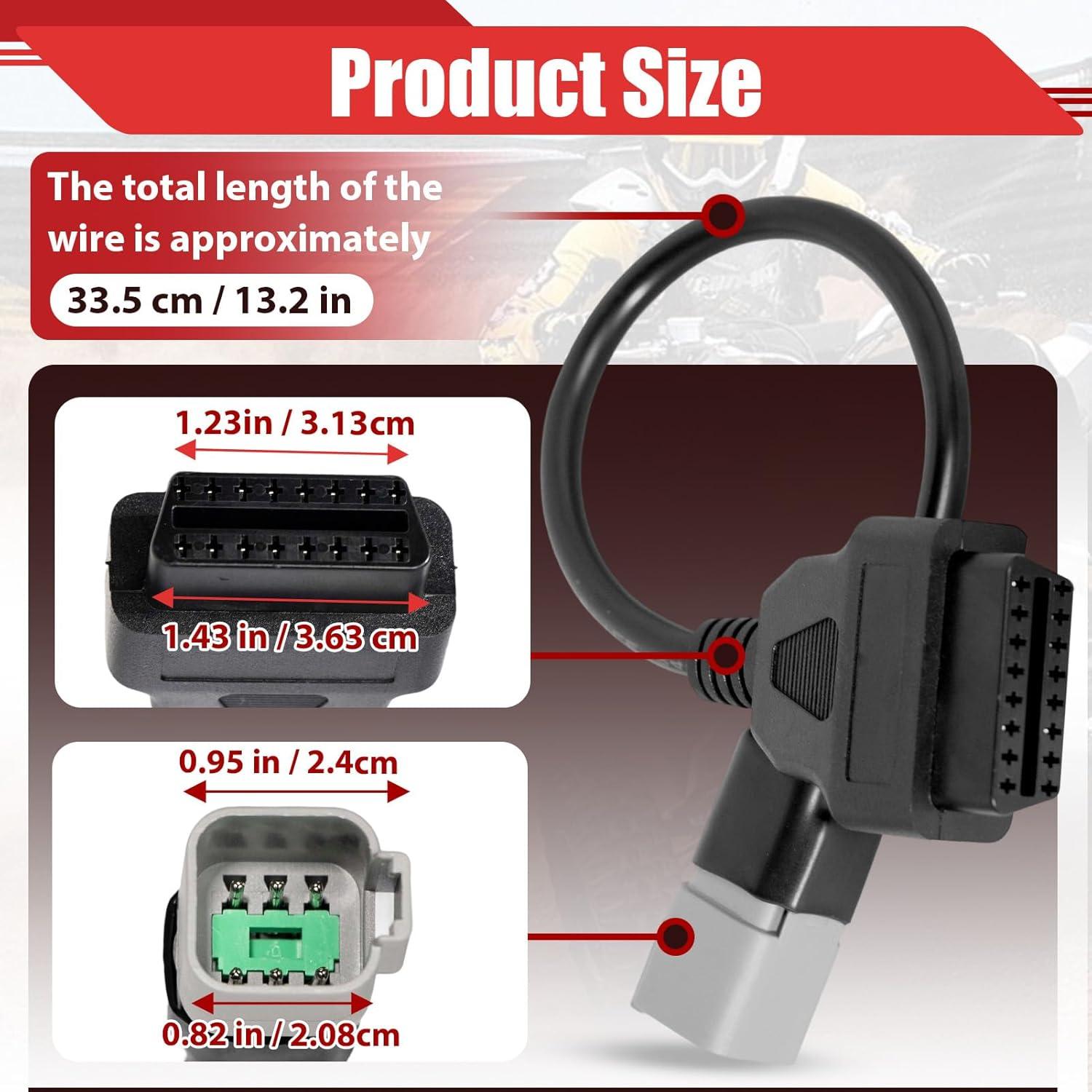 Adaptador OBD2 6pin a 16pin StreytoTek para Bombardier