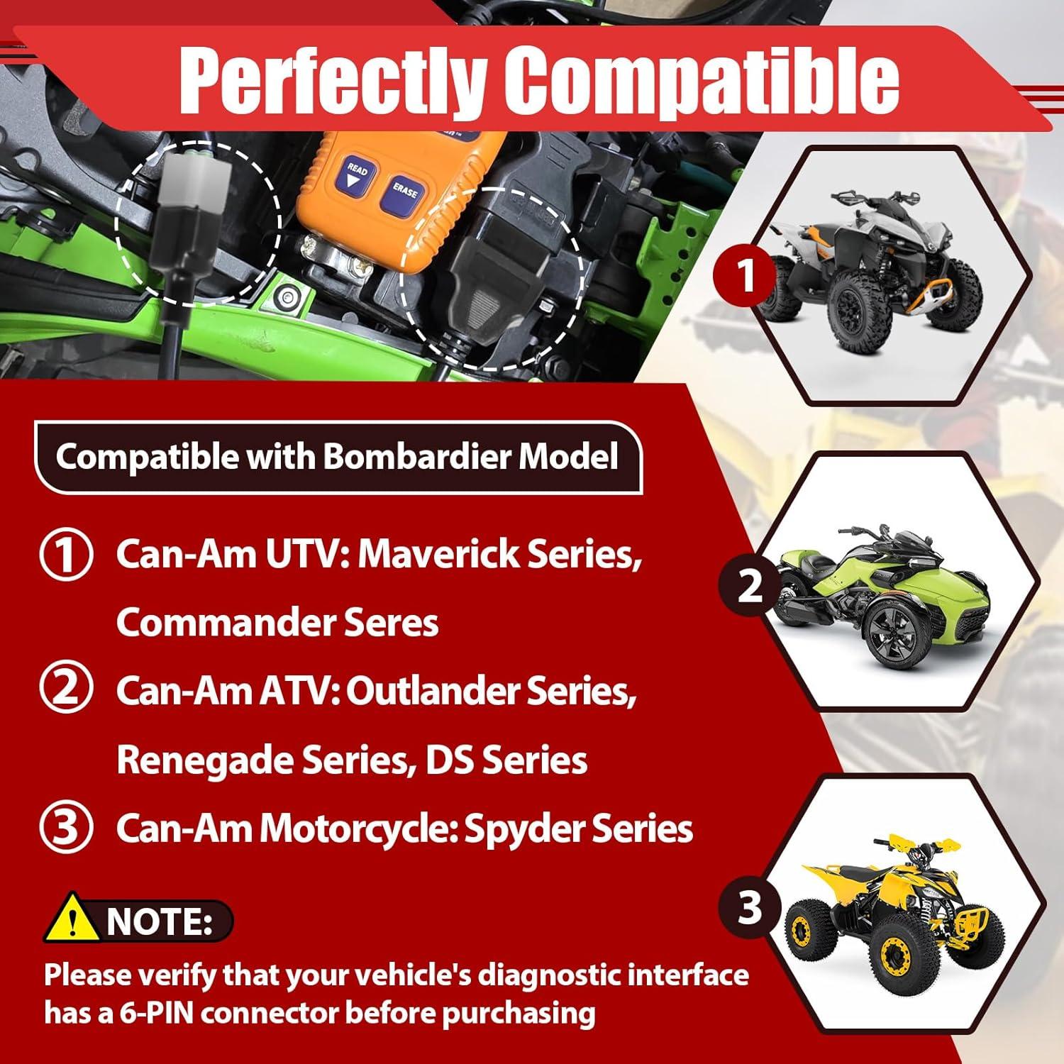 Adaptador OBD2 6pin a 16pin StreytoTek para Bombardier