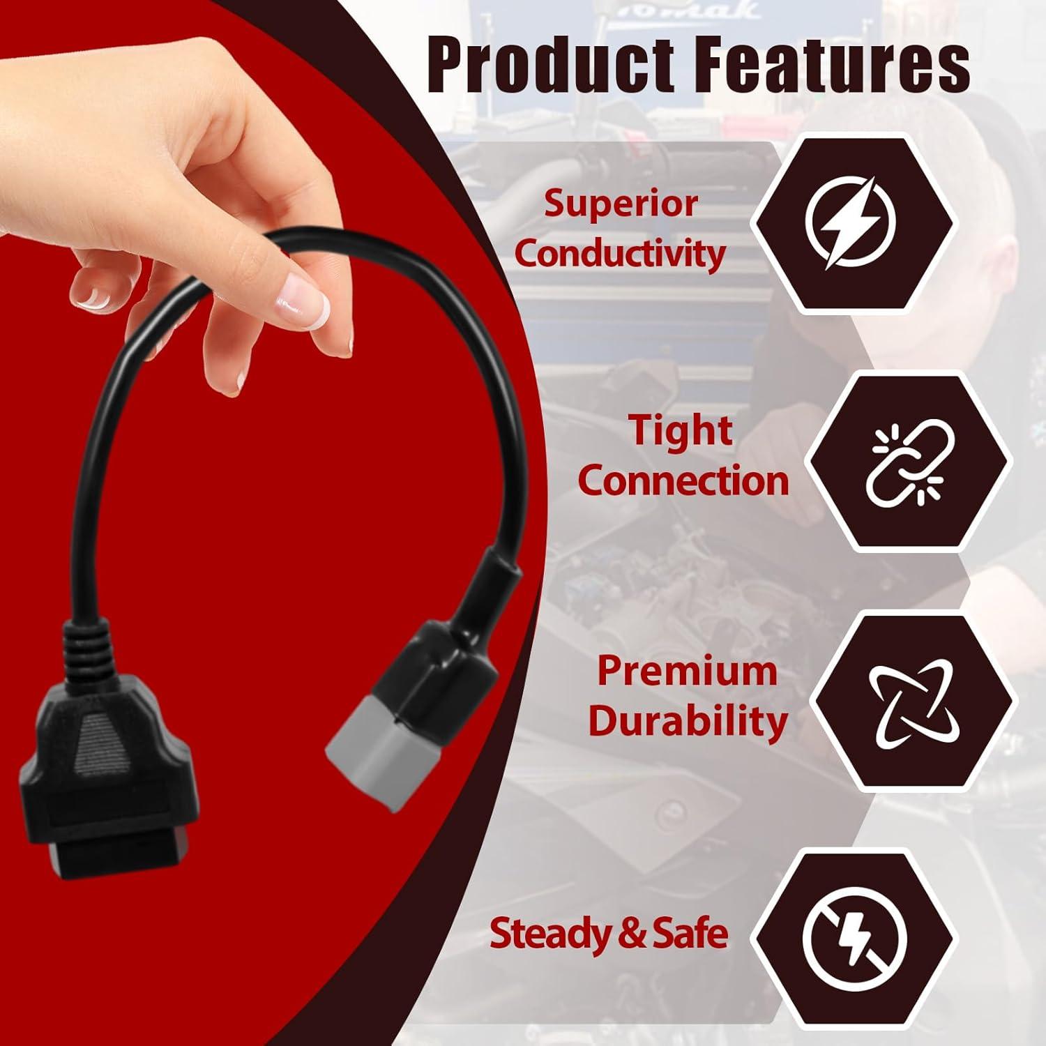 Adaptador OBD2 6pin a 16pin StreytoTek para Bombardier