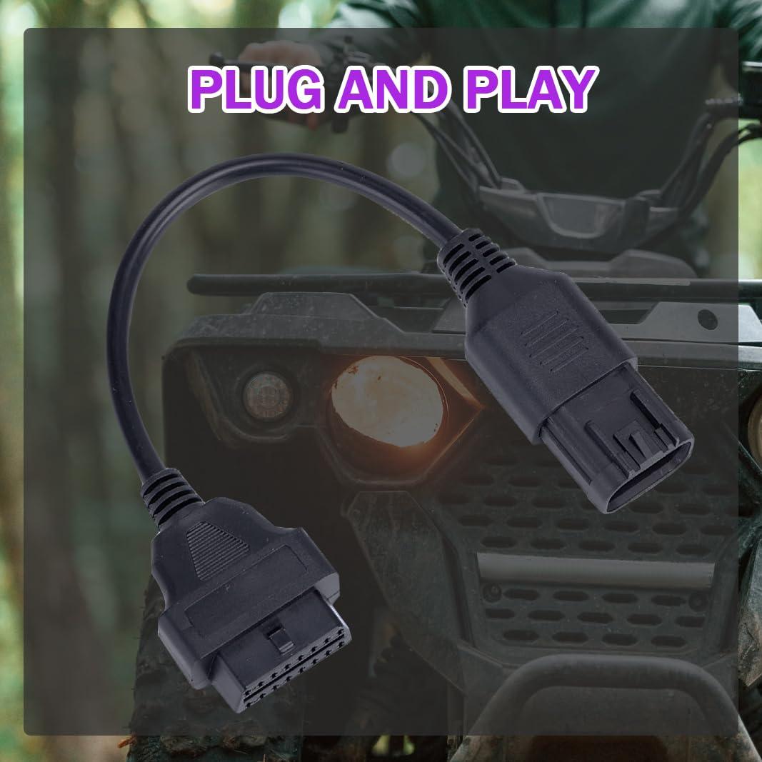 Cable Adaptador OBD2 16 Pines a 8 Pines para Polaris