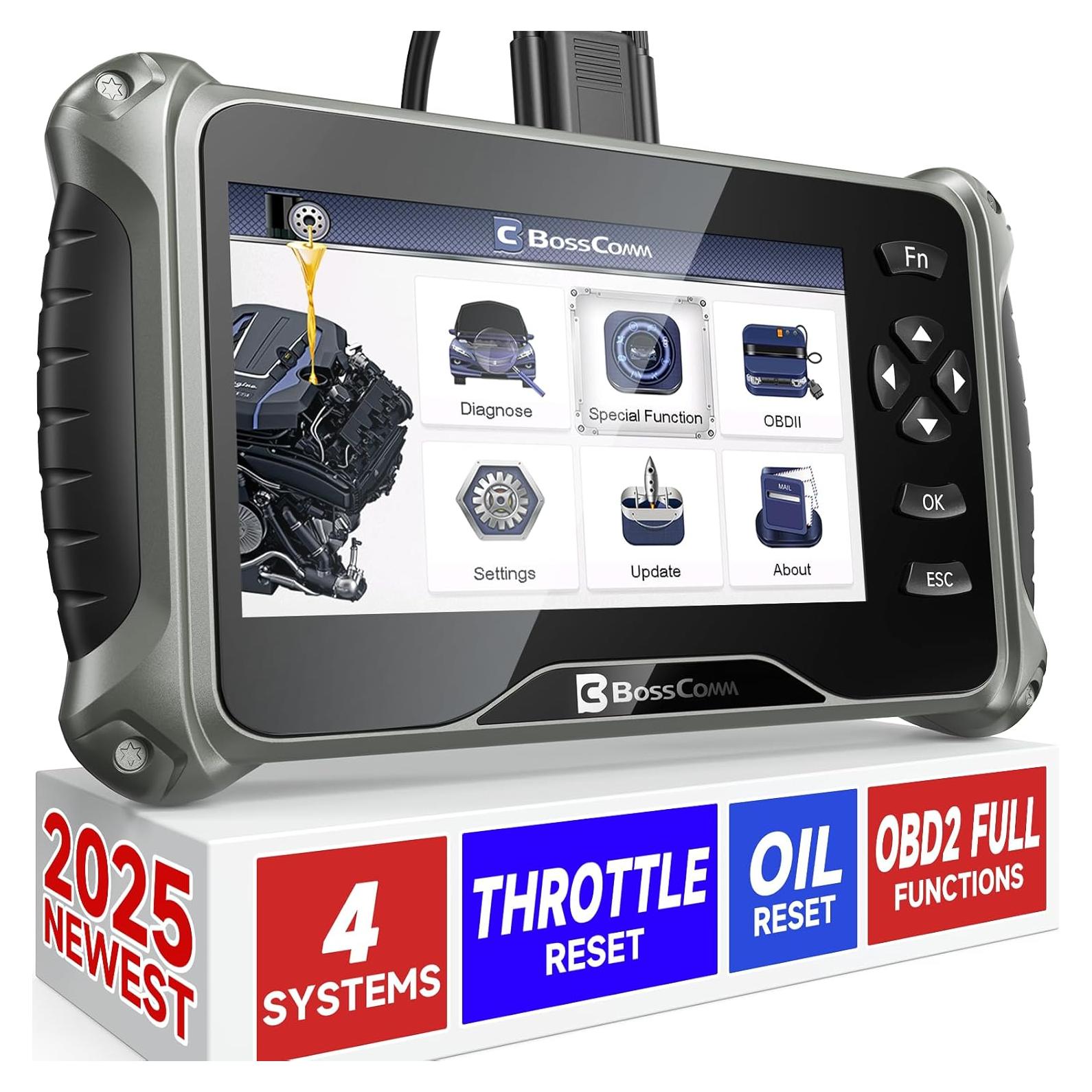 Escáner OBD2 BossComm IF740 - Diagnóstico Motor, ABS, SRS