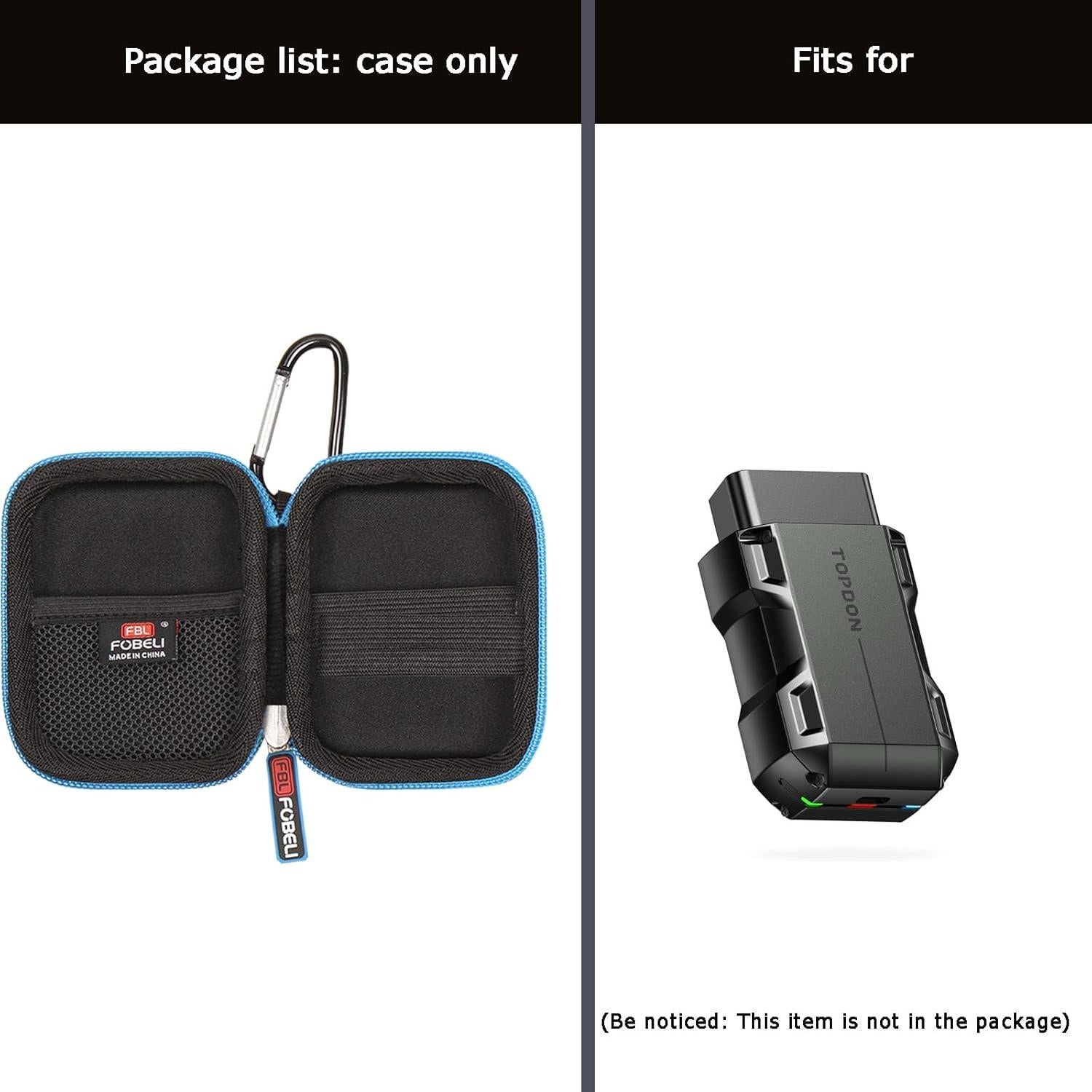 Funda Dura FBLFOBELI para Escáner OBD2 TOPDON TopScan 10.4x8.4cm