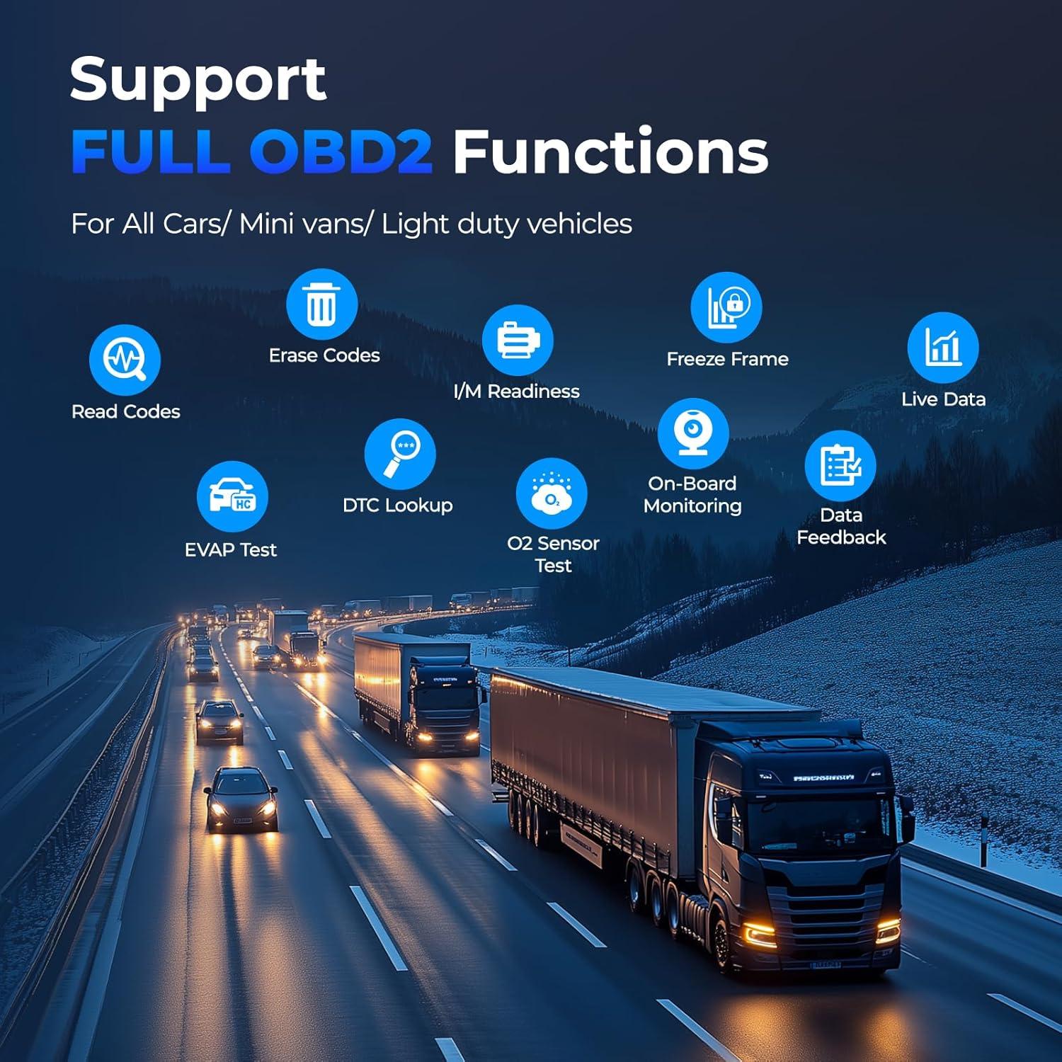 Escáner de Camiones NEXAS NL102 OBD2 Completo 0.85kg