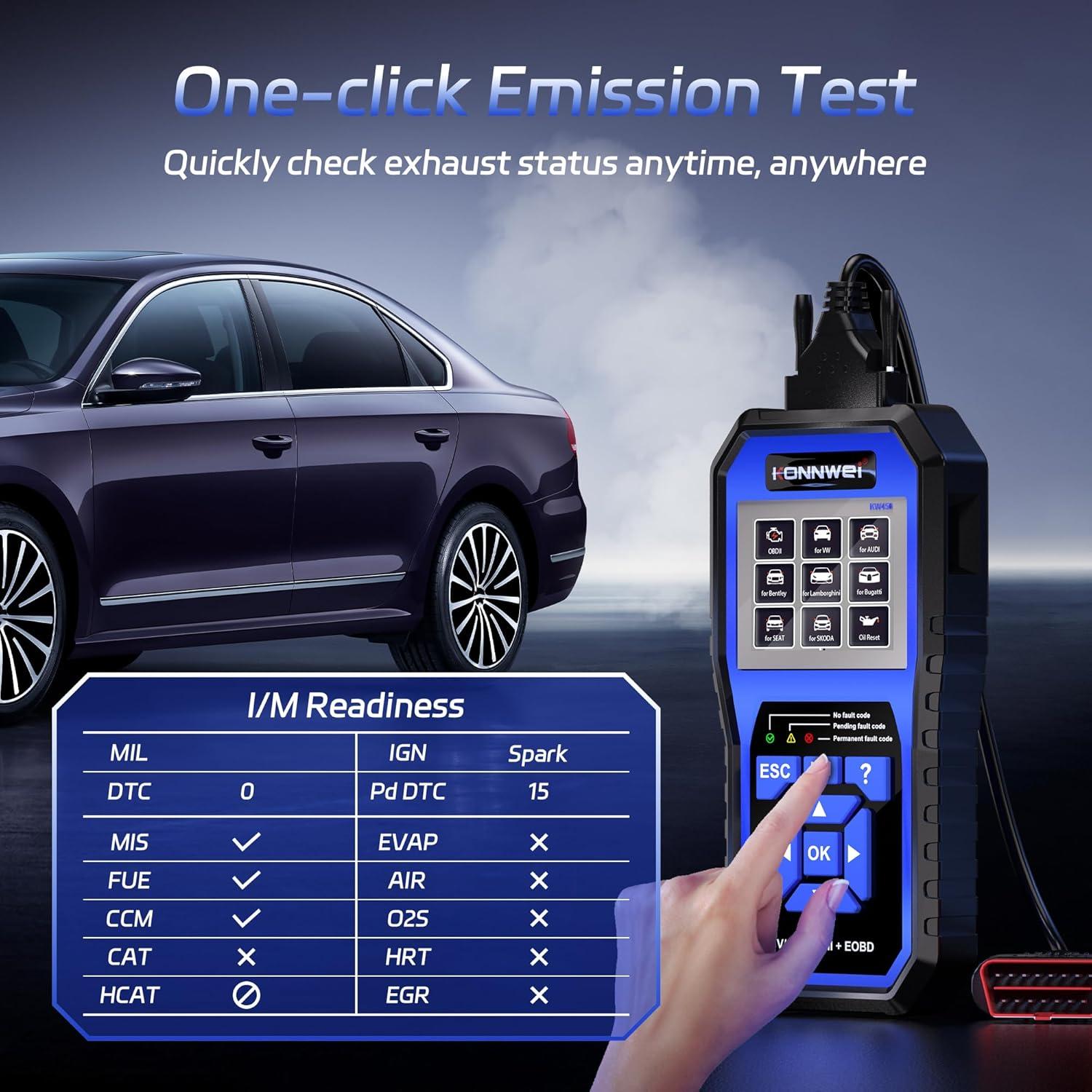 Escáner OBD2 KONNWEI KW450 para VW Audi Skoda Seat