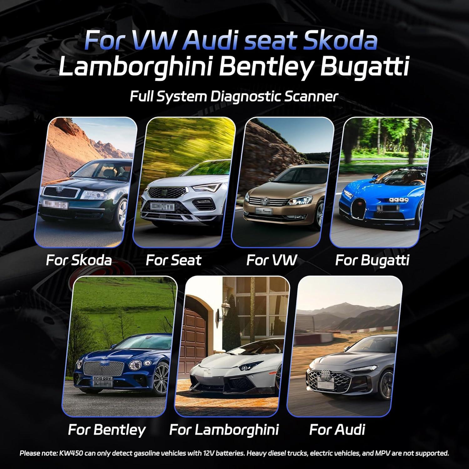 Escáner OBD2 KONNWEI KW450 para VW Audi Skoda Seat