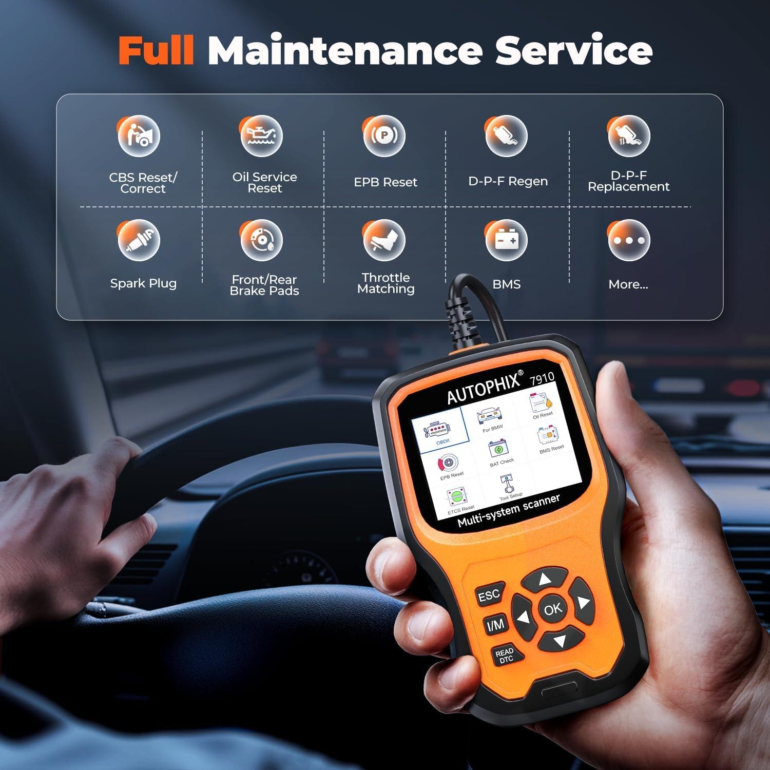 Escáner OBD2 AUTOPHIX 7910P+ para BMW y MINI - Diagnóstico Completo