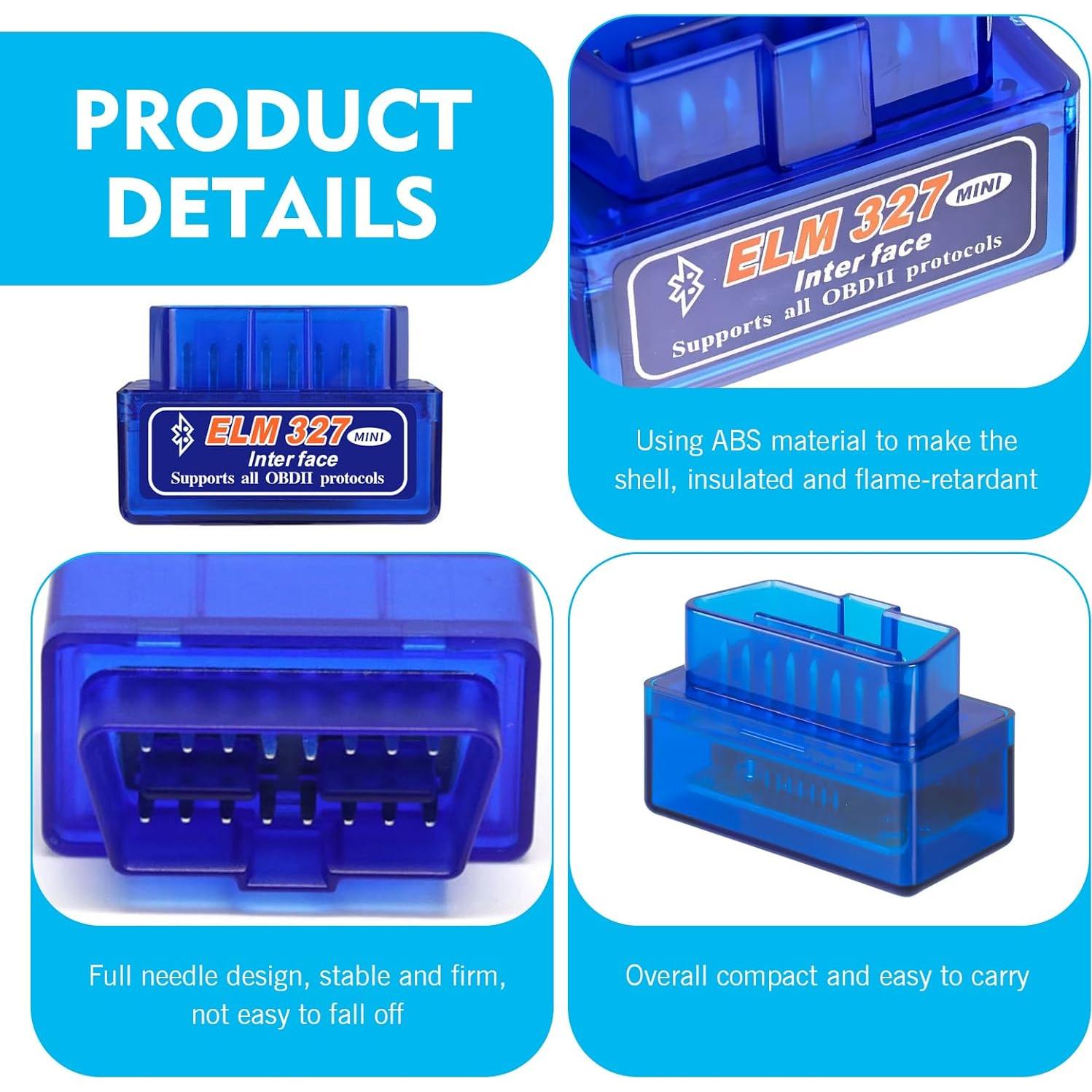 Escáner de Diagnóstico Automotriz OBD-II Diamall Bluetooth