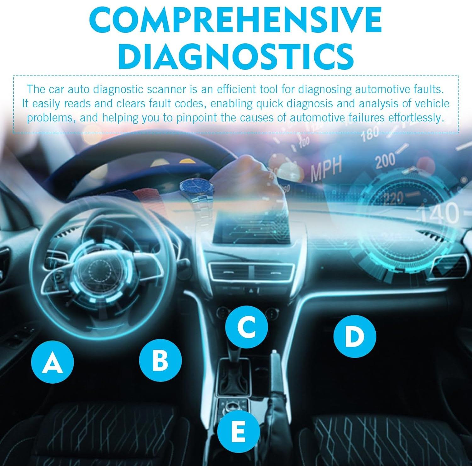 Escáner de Diagnóstico Automotriz OBD-II Diamall Bluetooth