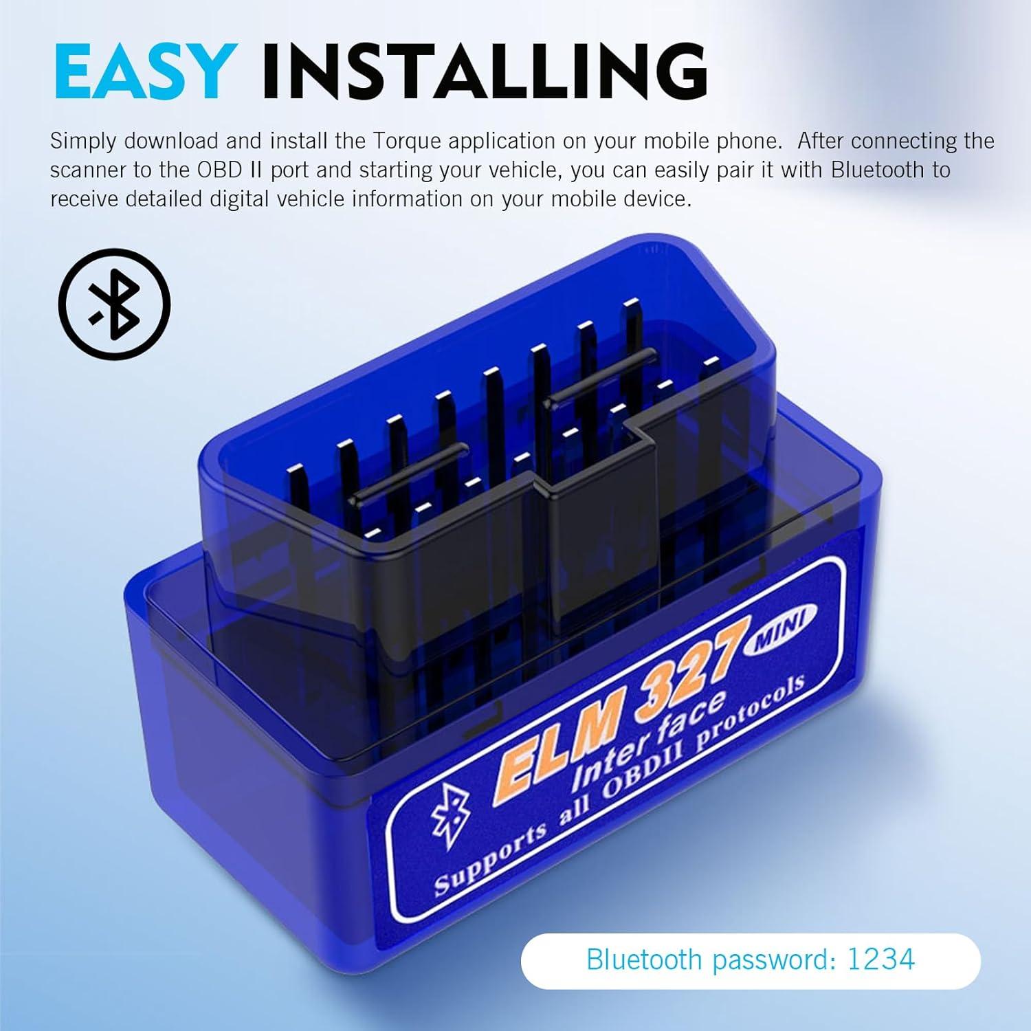 Escáner de Diagnóstico Automotriz OBD-II Diamall Bluetooth