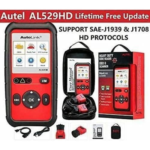 Escáner OBD2 Autel AL529HD para Camiones Pesados