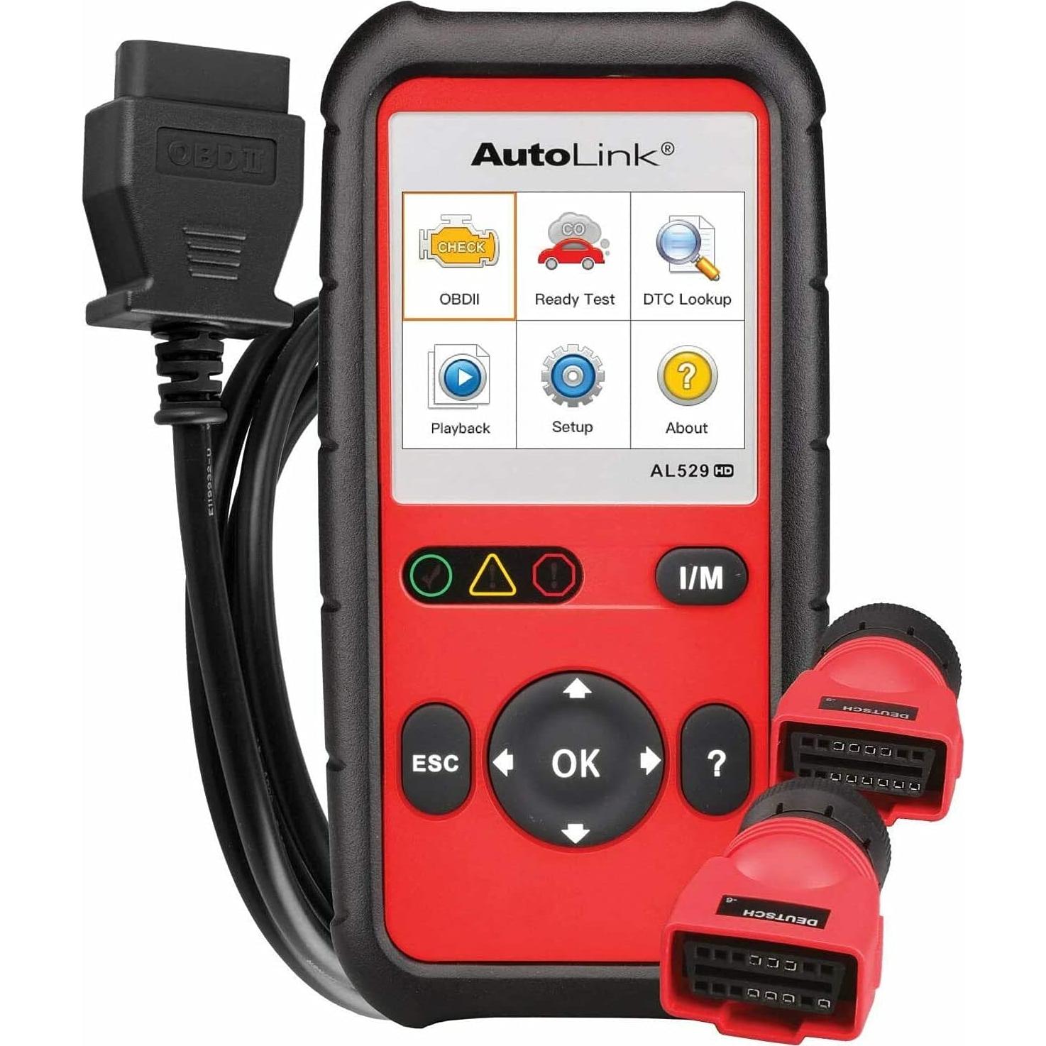 Escáner OBD2 Autel AL529HD para Camiones Pesados